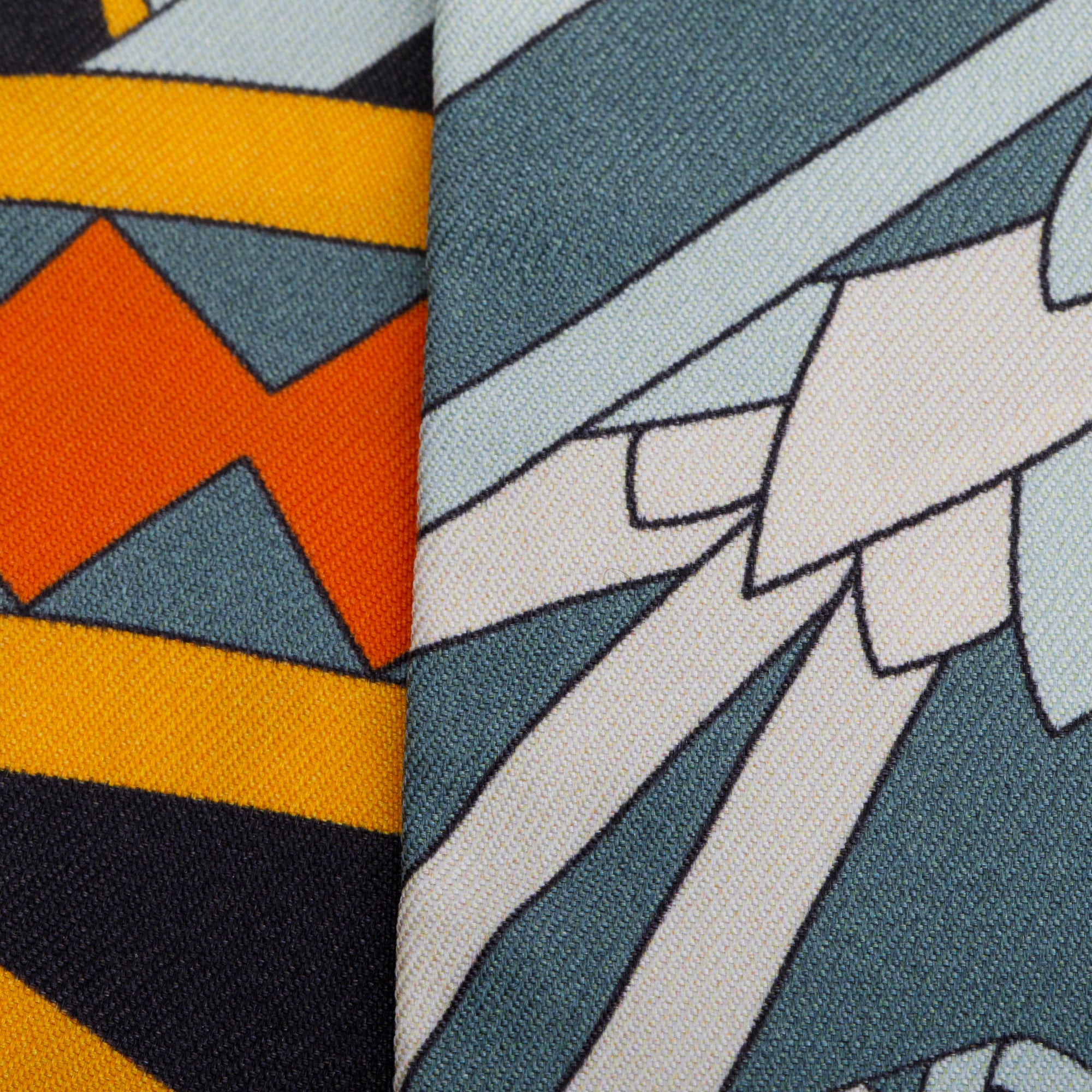Hermes Multicolor 'Les Flots Du Cheval' Silk Twilly w/ Box