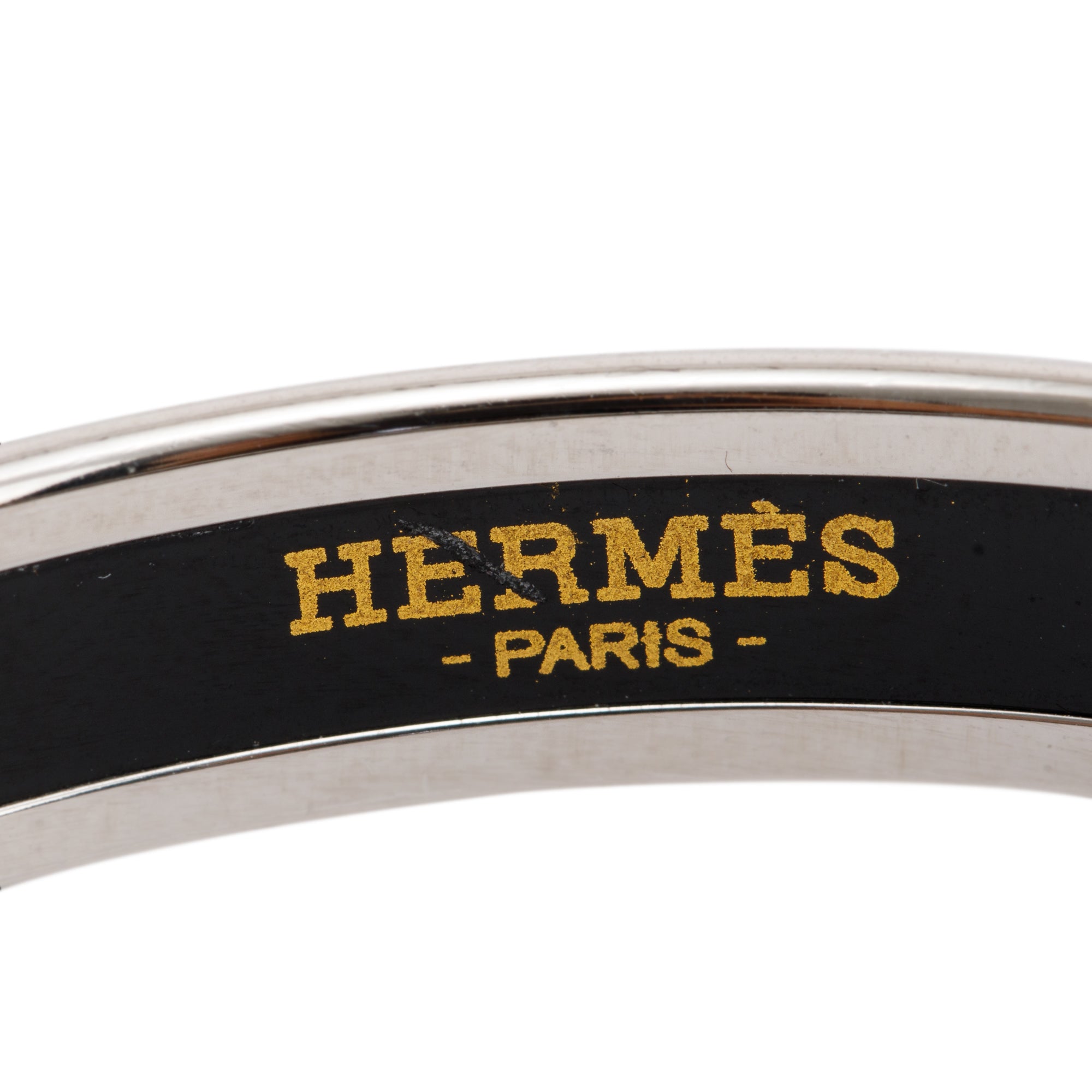 Hermes Narrow Enamel Bangle w/ Box