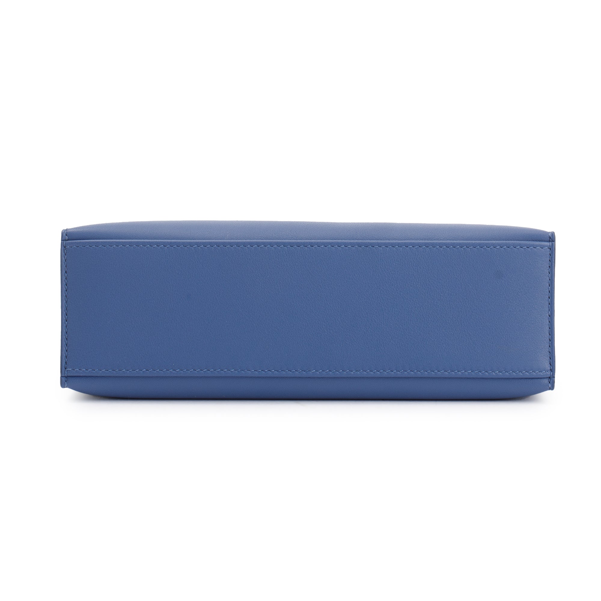 Hermes Navy Swift Leather Kelly Pochette Clutch