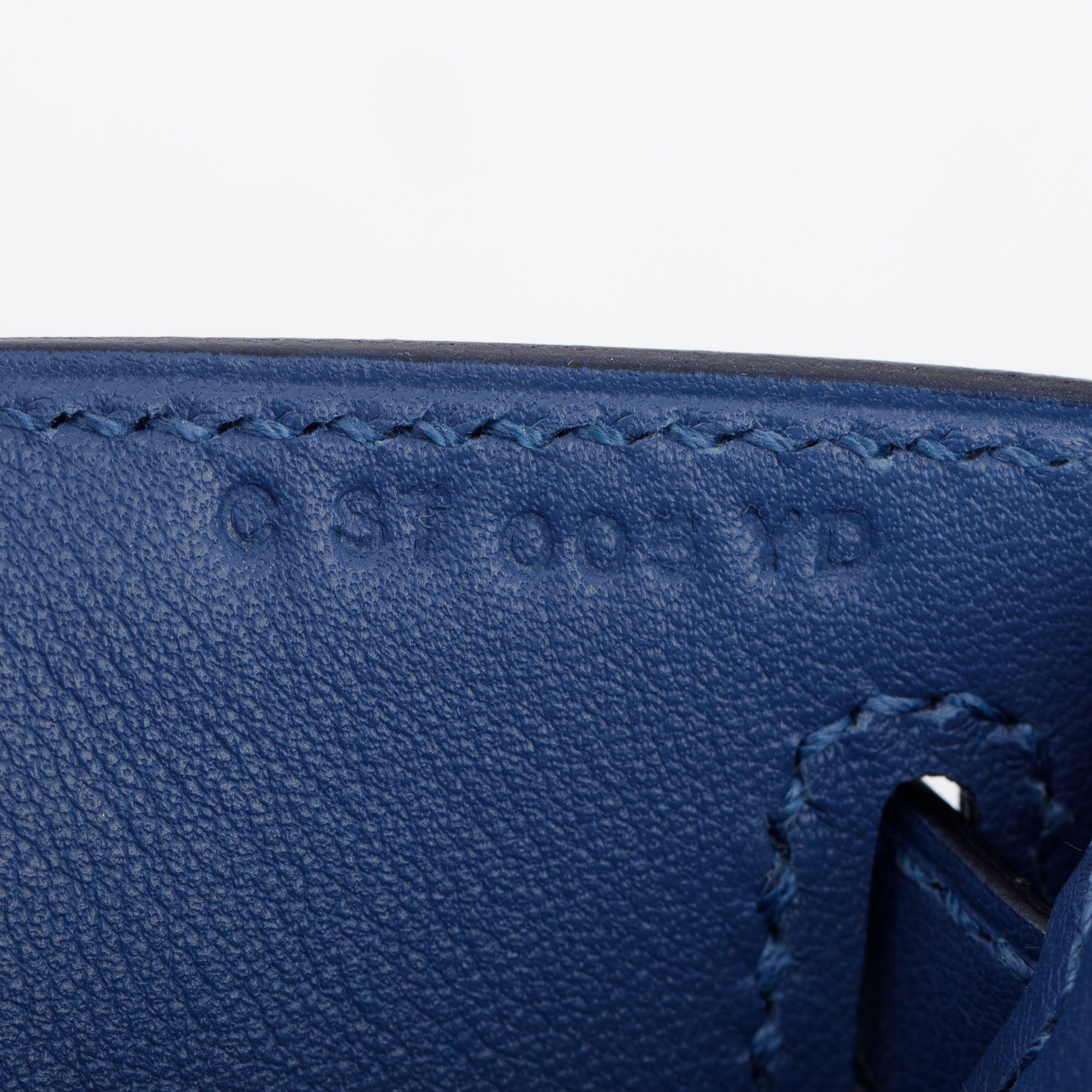 Hermes Navy Swift Leather Kelly Pochette Clutch