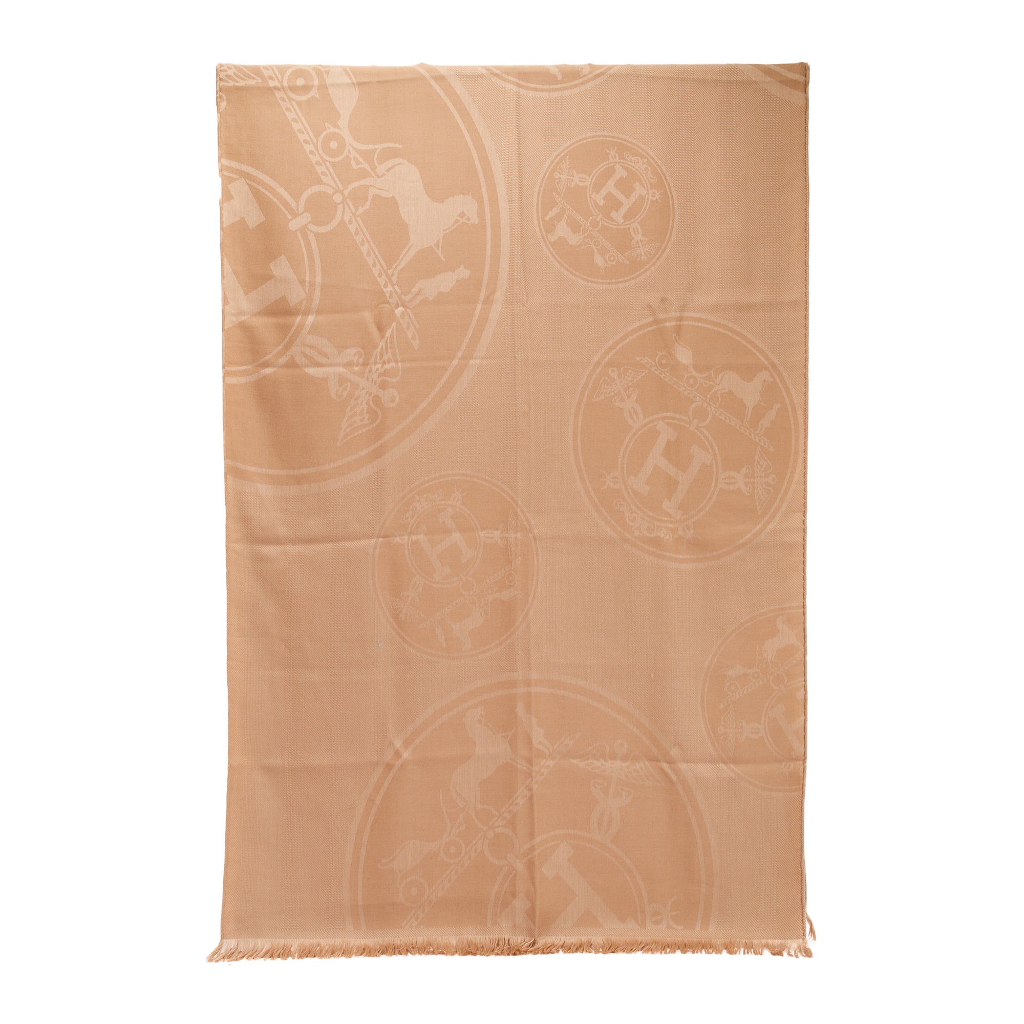 Hermes New Libris Cashmere & Silk Stole