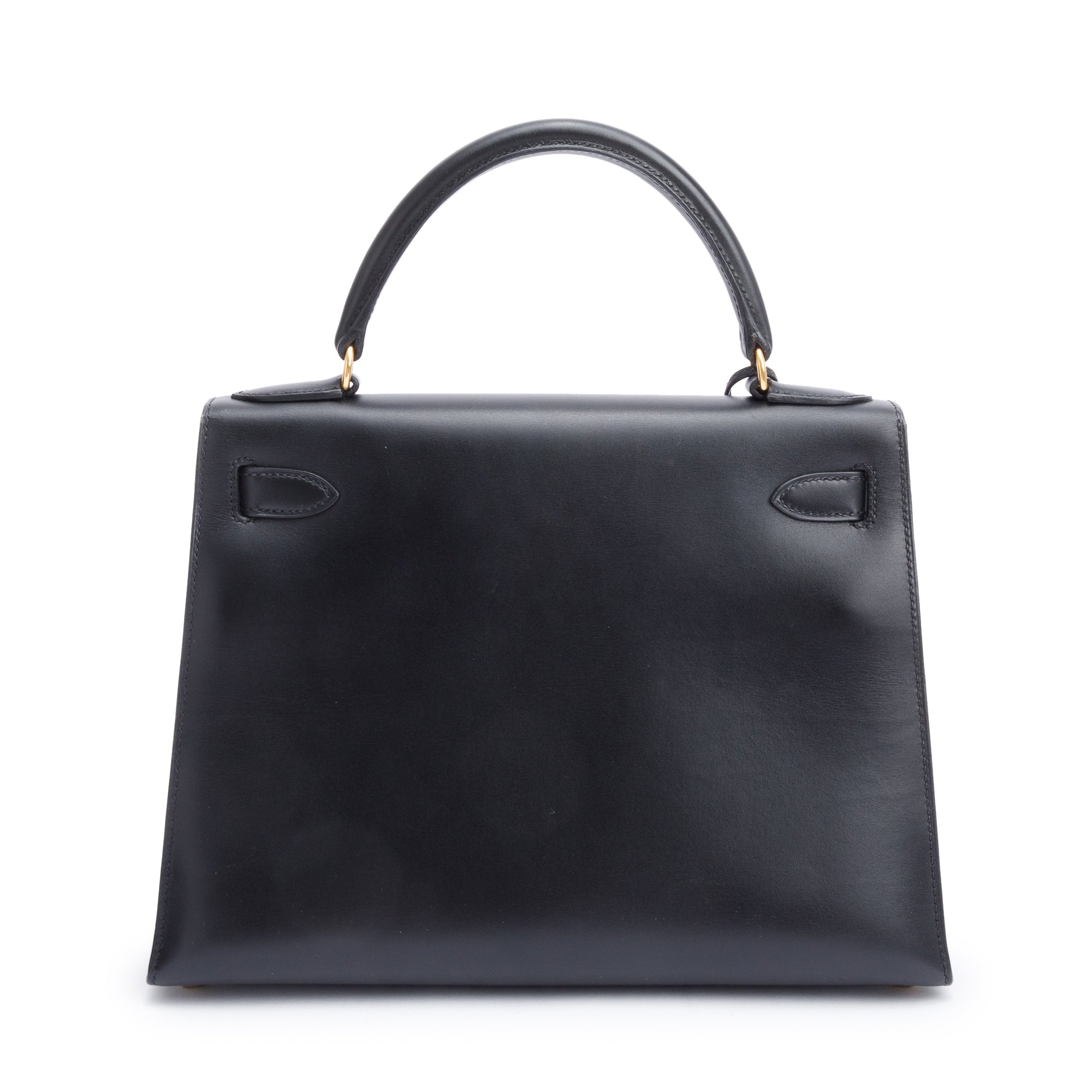 Hermes Noir Box Leather Kelly Sellier 28