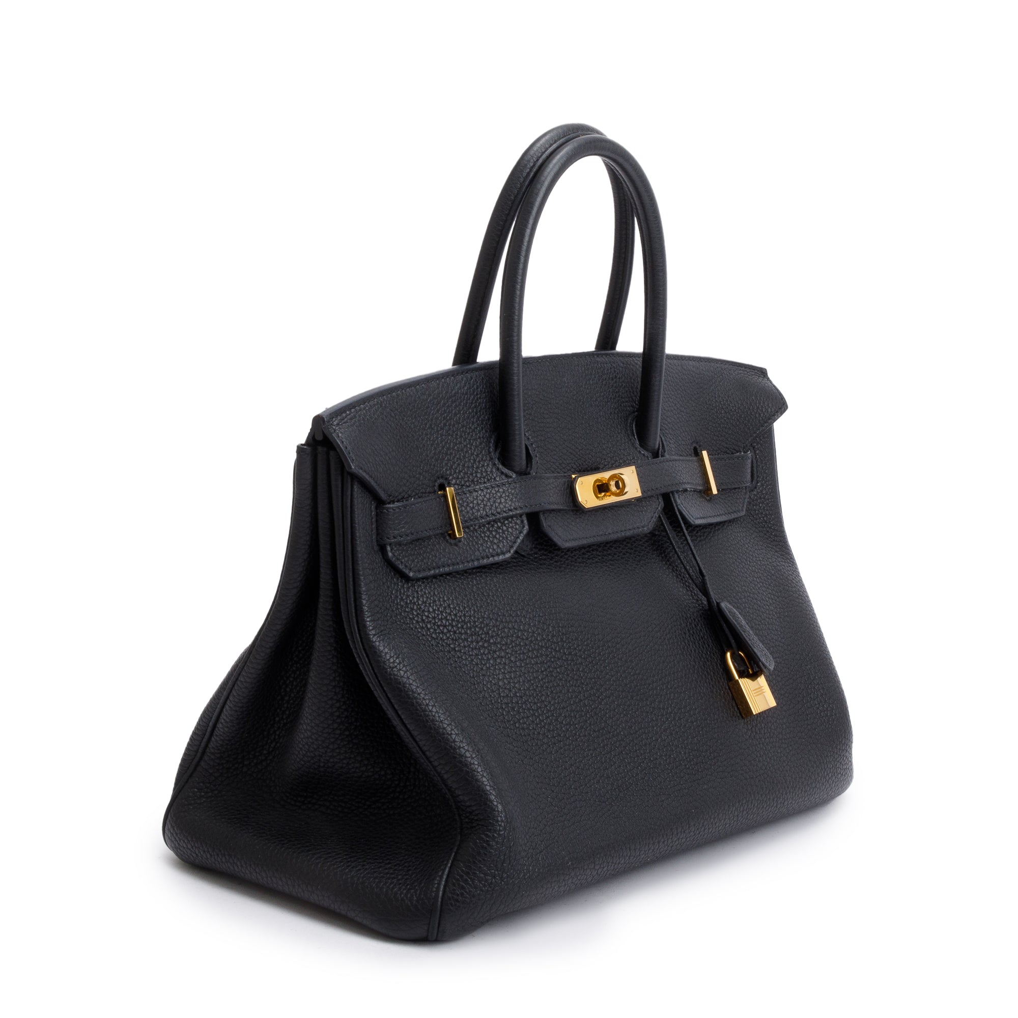 Hermes Noir Taurillon Clemence Birkin 35