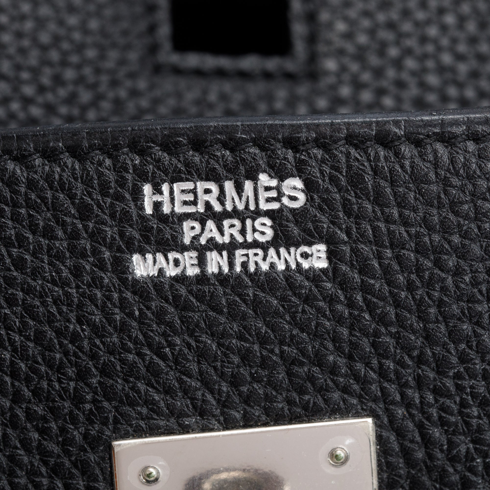 Hermes Noir Taurillon Clemence Birkin 35 w/ Box