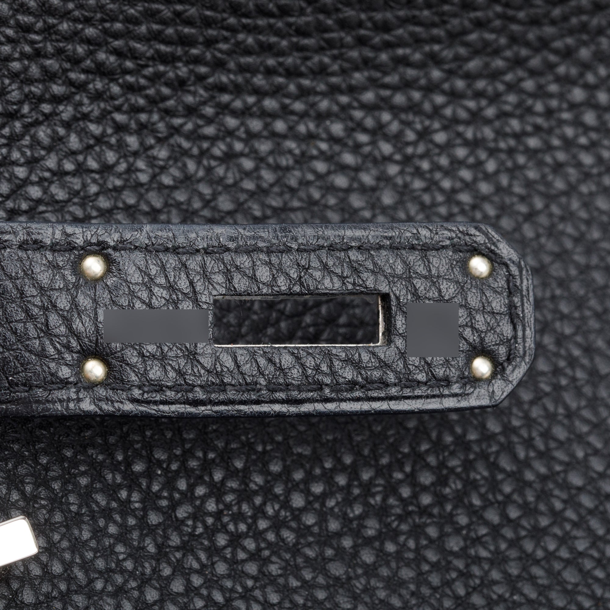 Hermes Noir Taurillon Clemence Birkin 35 w/ Box