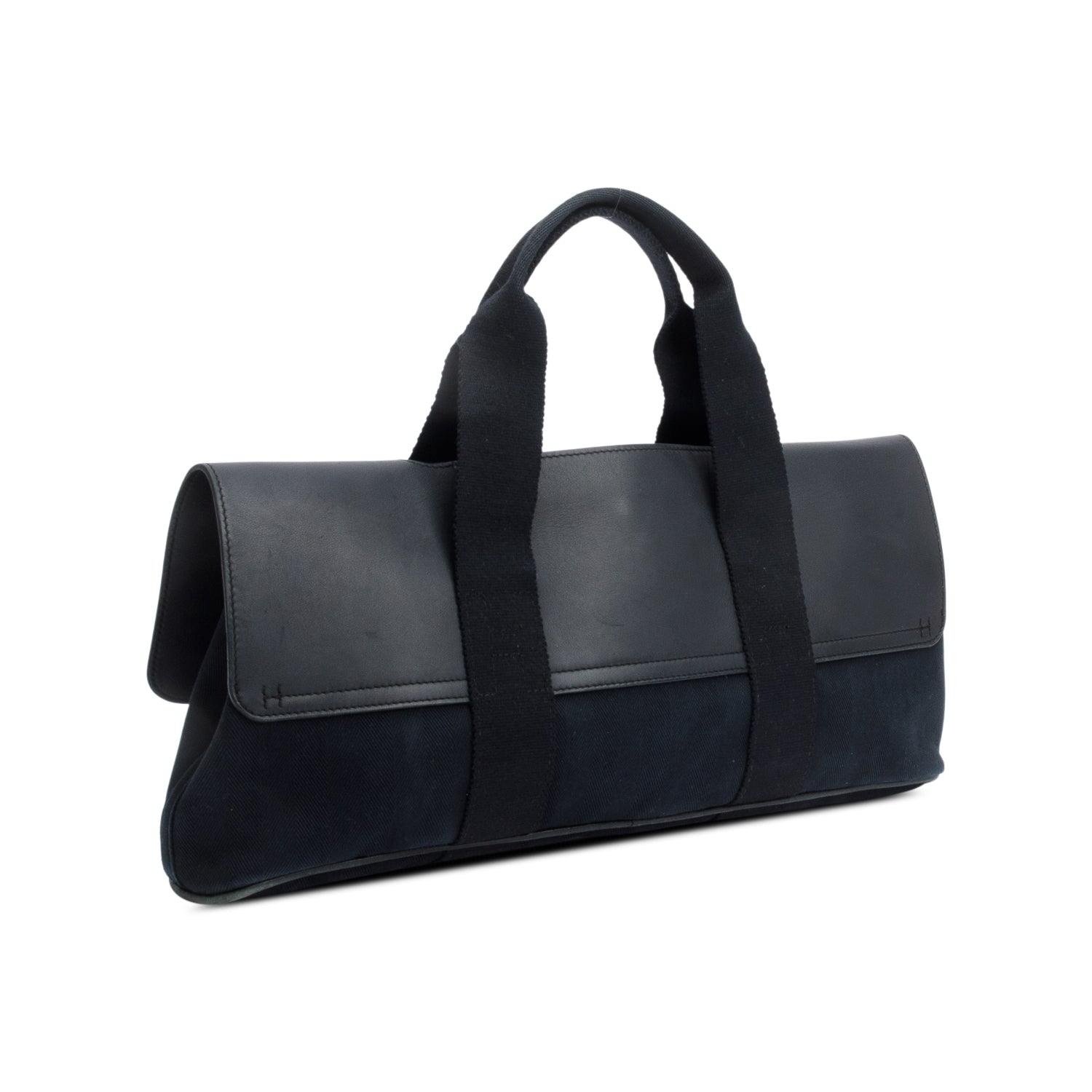 Hermes Noir Toile Swift Valparaiso MM Tote