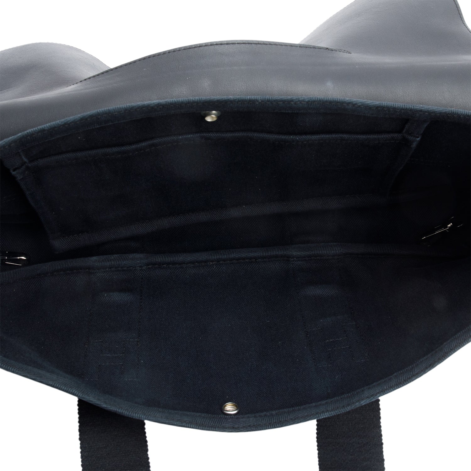 Hermes Noir Toile Swift Valparaiso MM Tote