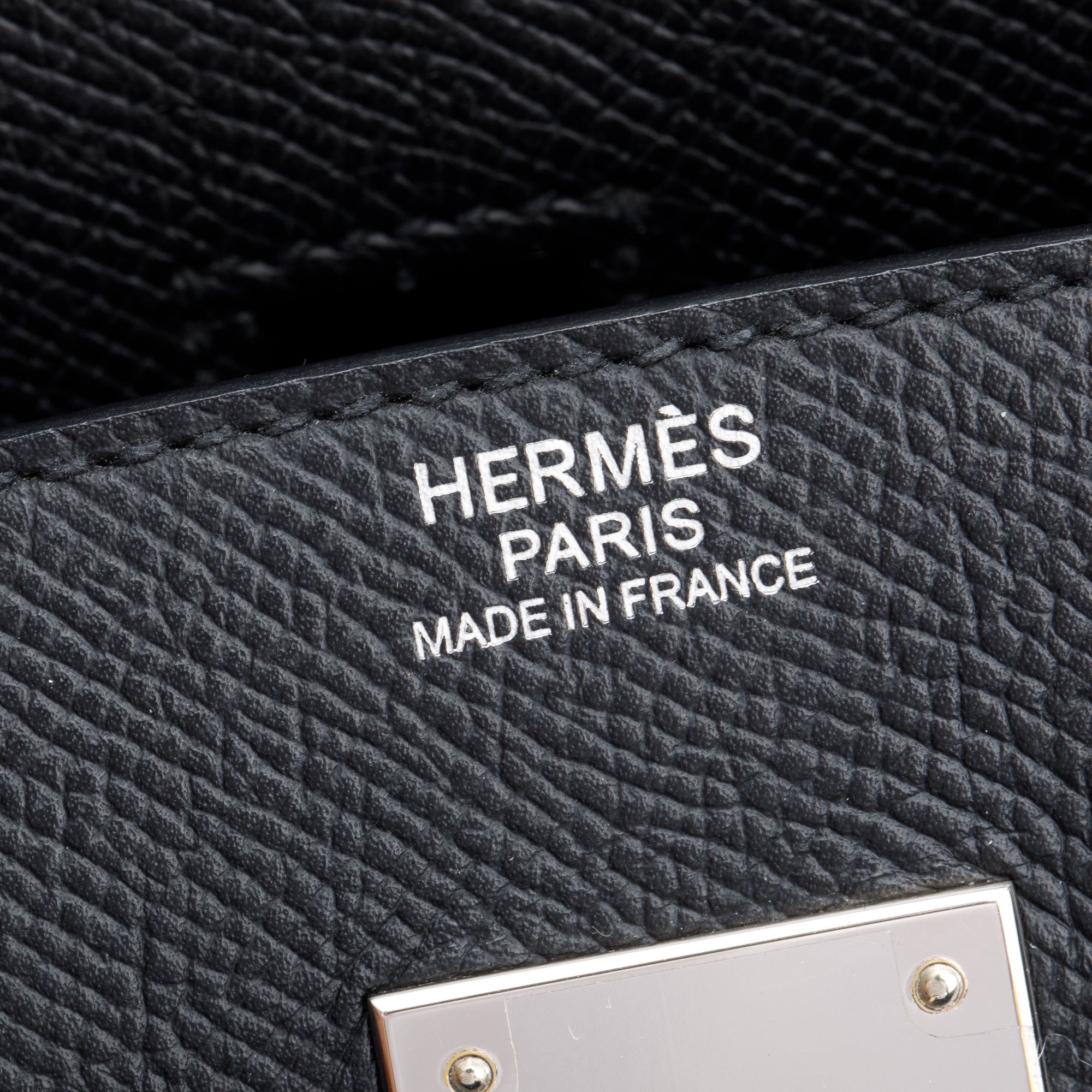 Hermes Noir Veau Epsom Birkin 30 w/ Box