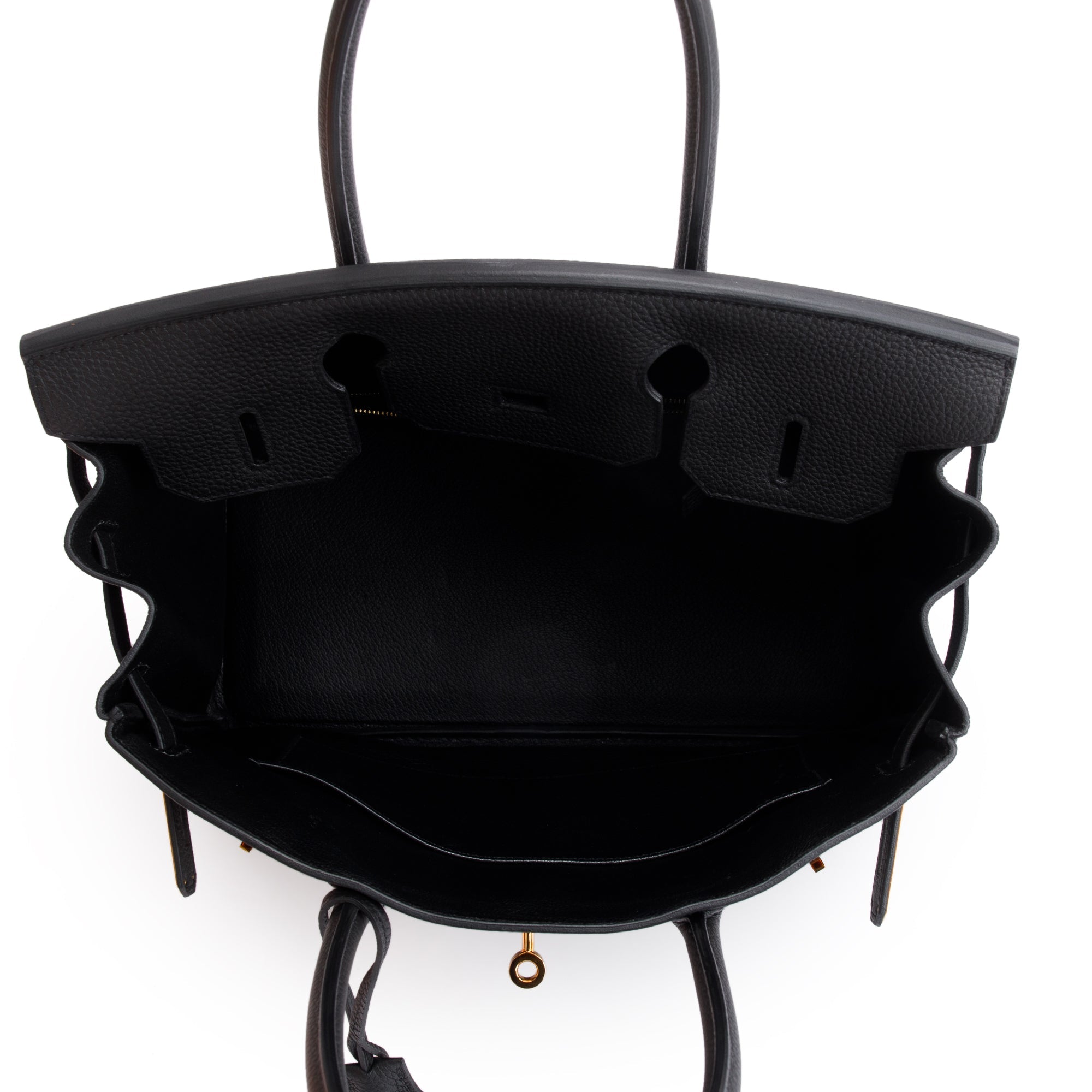 Hermes Noir Veau Togo Birkin 30 w/ Box