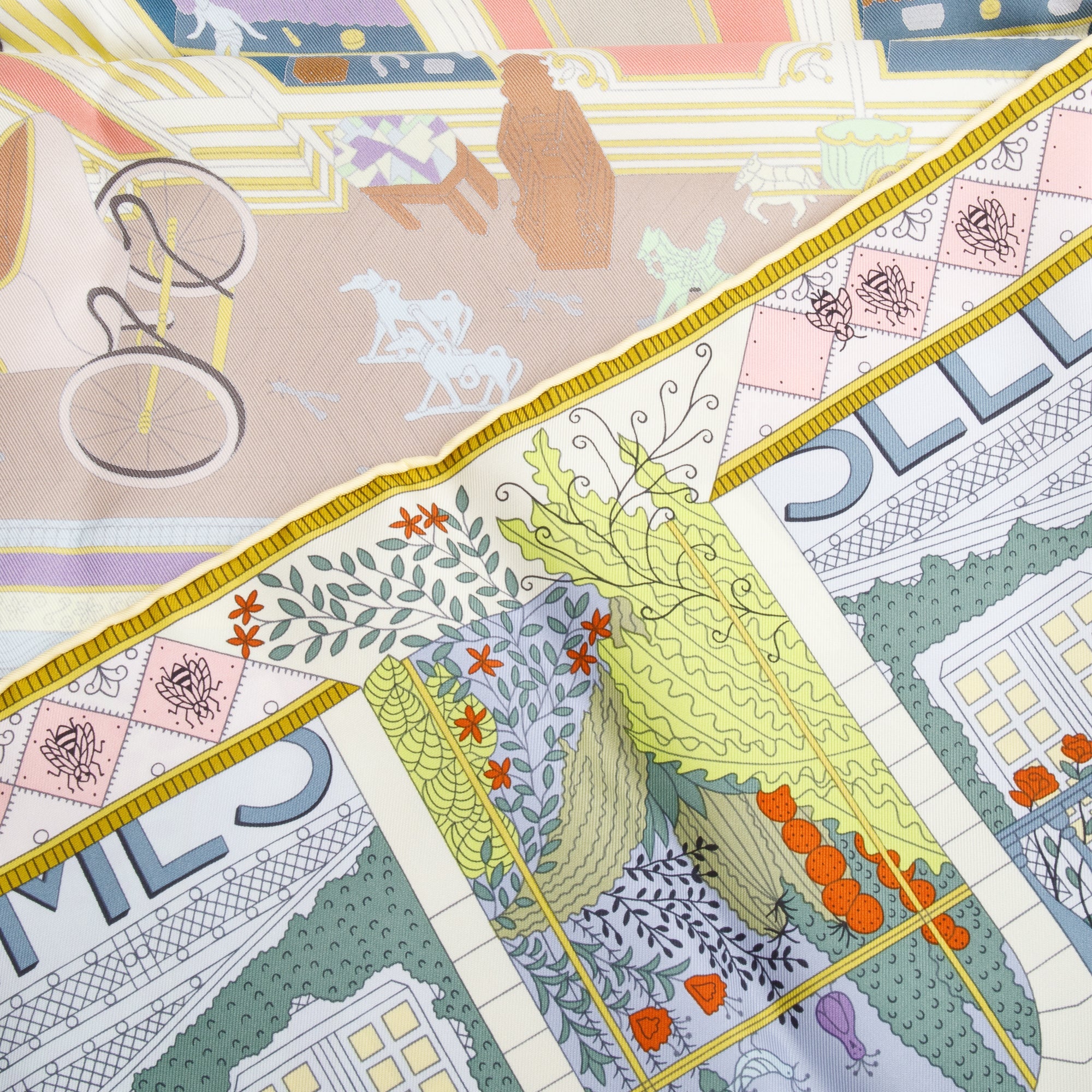 Hermes 'Objects de Curiosite' Silk Scarf 90 w/ Box