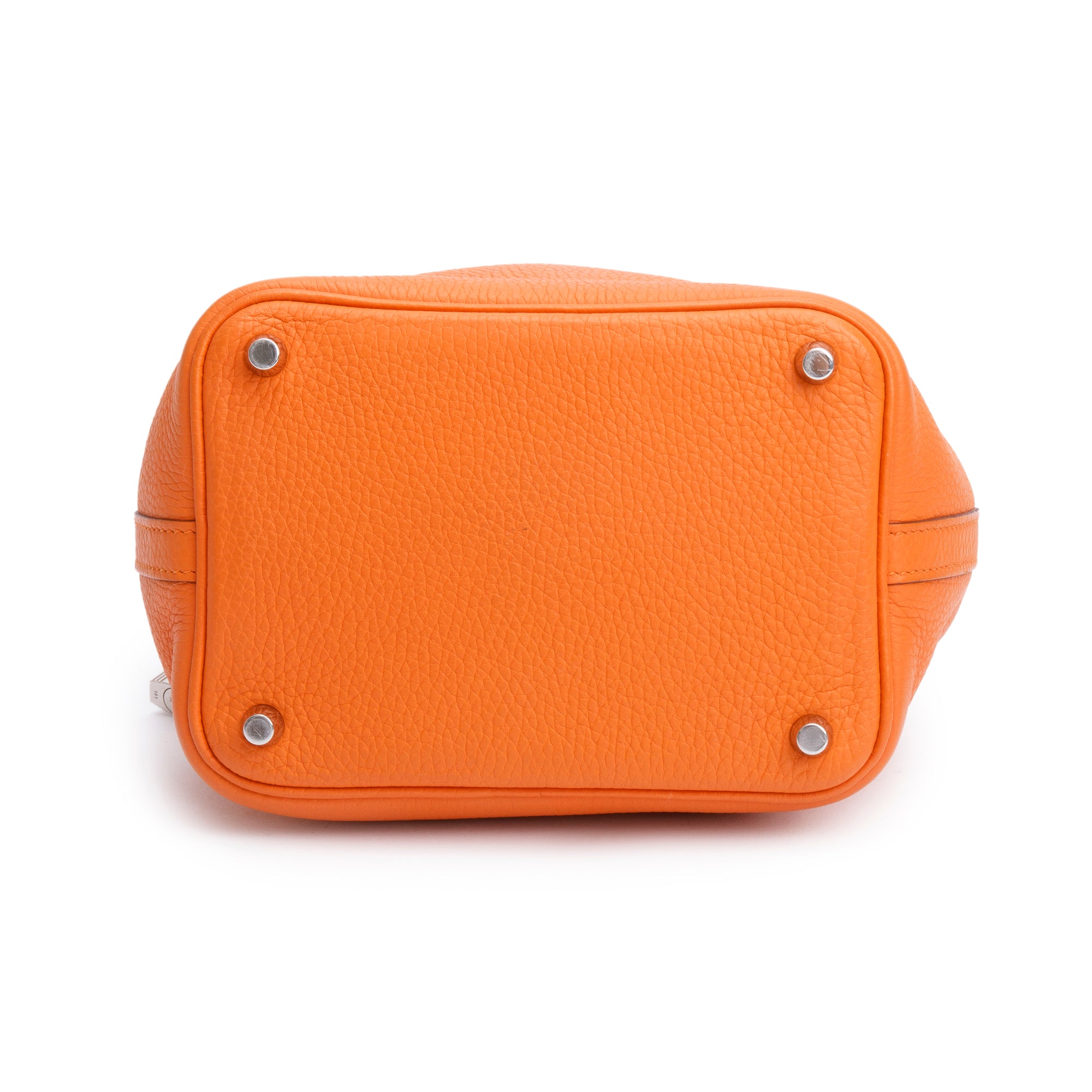 Hermes Orange H Taurillon Clemence Picotin Lock 18