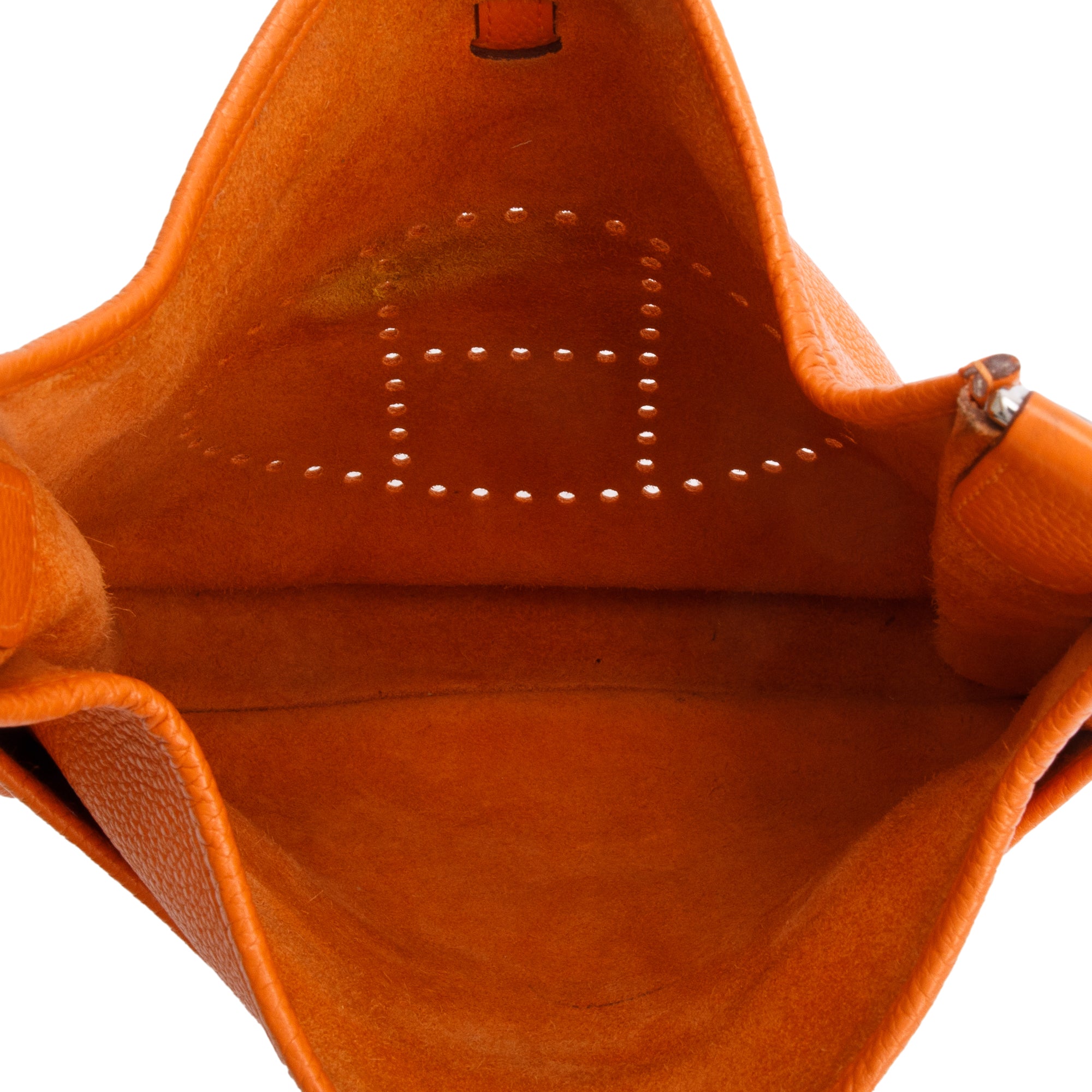 Hermes Orange Taurillon Clemence Evelyne III 29 Bag