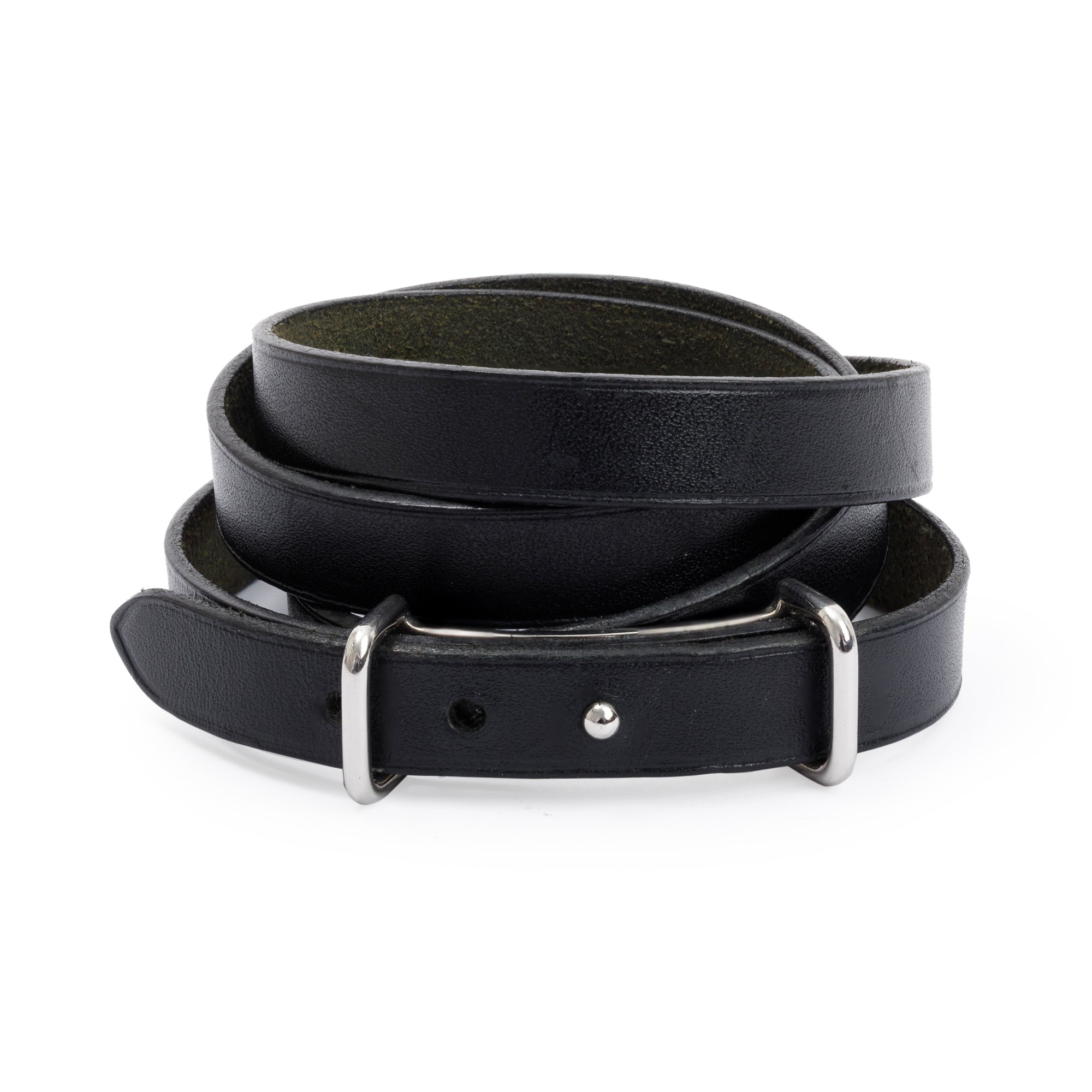 Hermes Palladium-Plated Black Leather Api II Triple Tour Wrap Bracelet