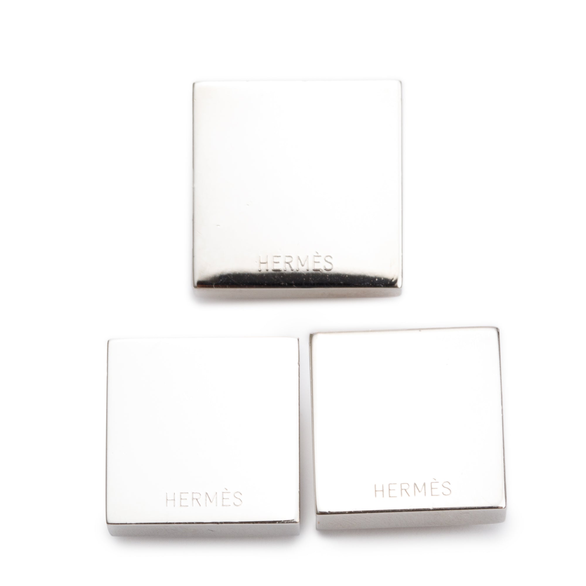 Hermes Palladium-Plated Medor Twilly Scarf Ring Set