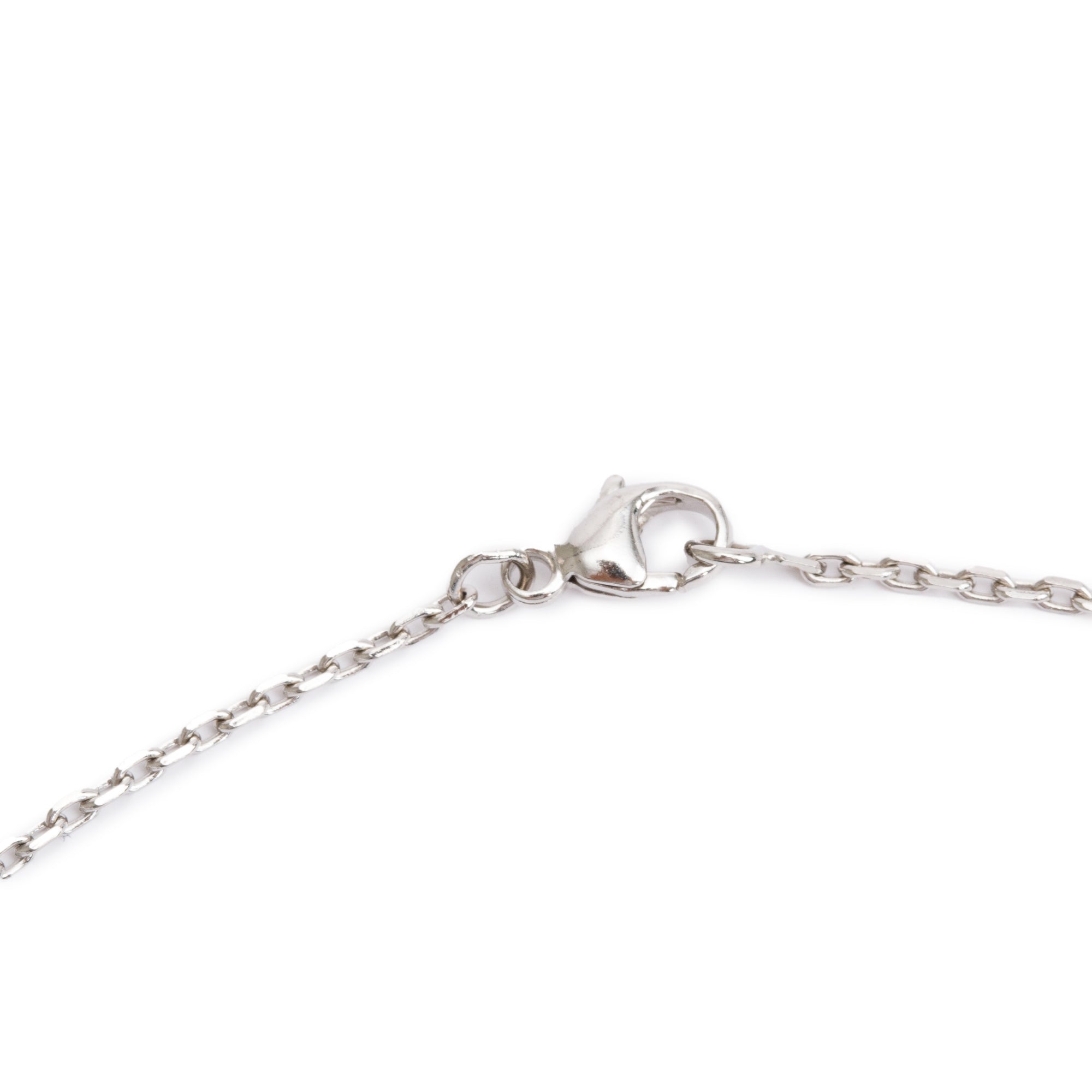 Hermes Palladium-Plated Turquoise Lacquered Pop H Pendant Necklace