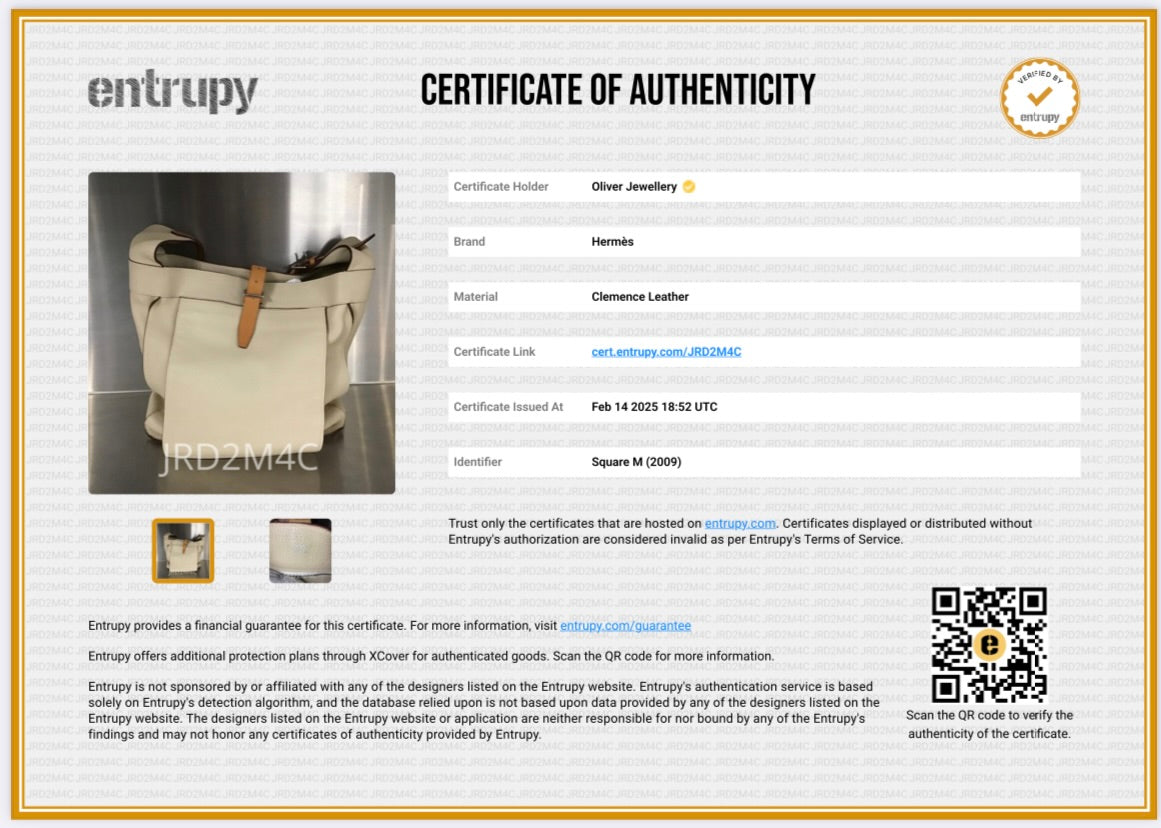 Hermes Parchemin Taurillon Clemence Marwari GM