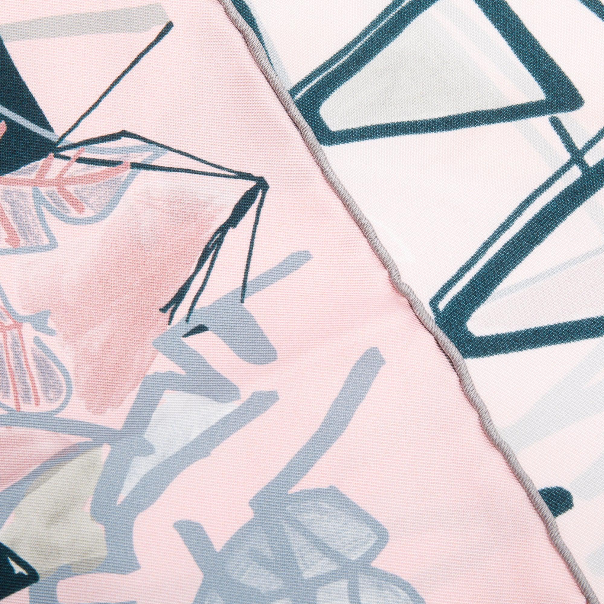 Hermes Pink Multicolor Silk Scarf 90 w/ Box