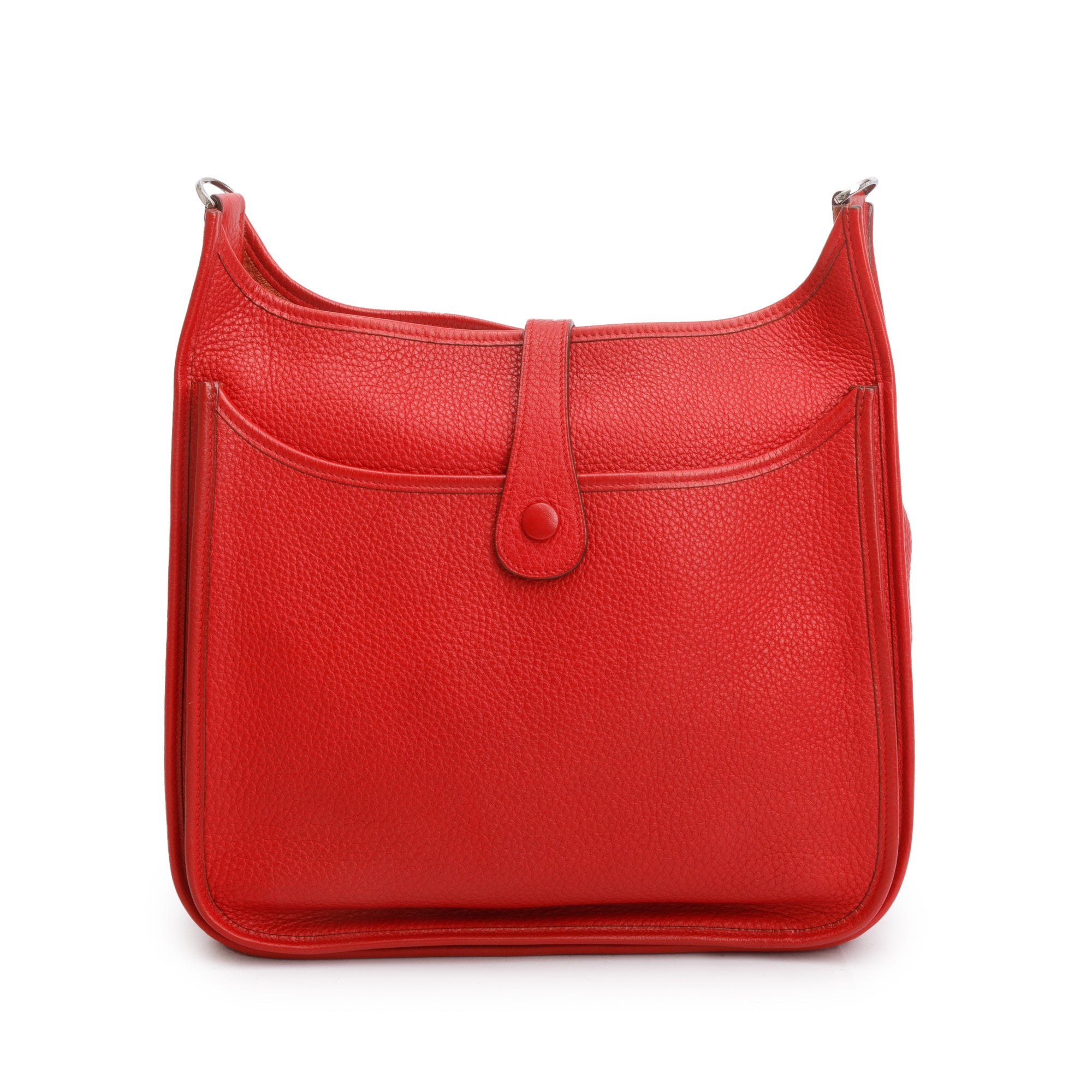 Hermes Pivoine Rouge Taurillon Clemence Evelyne III 29 Bag