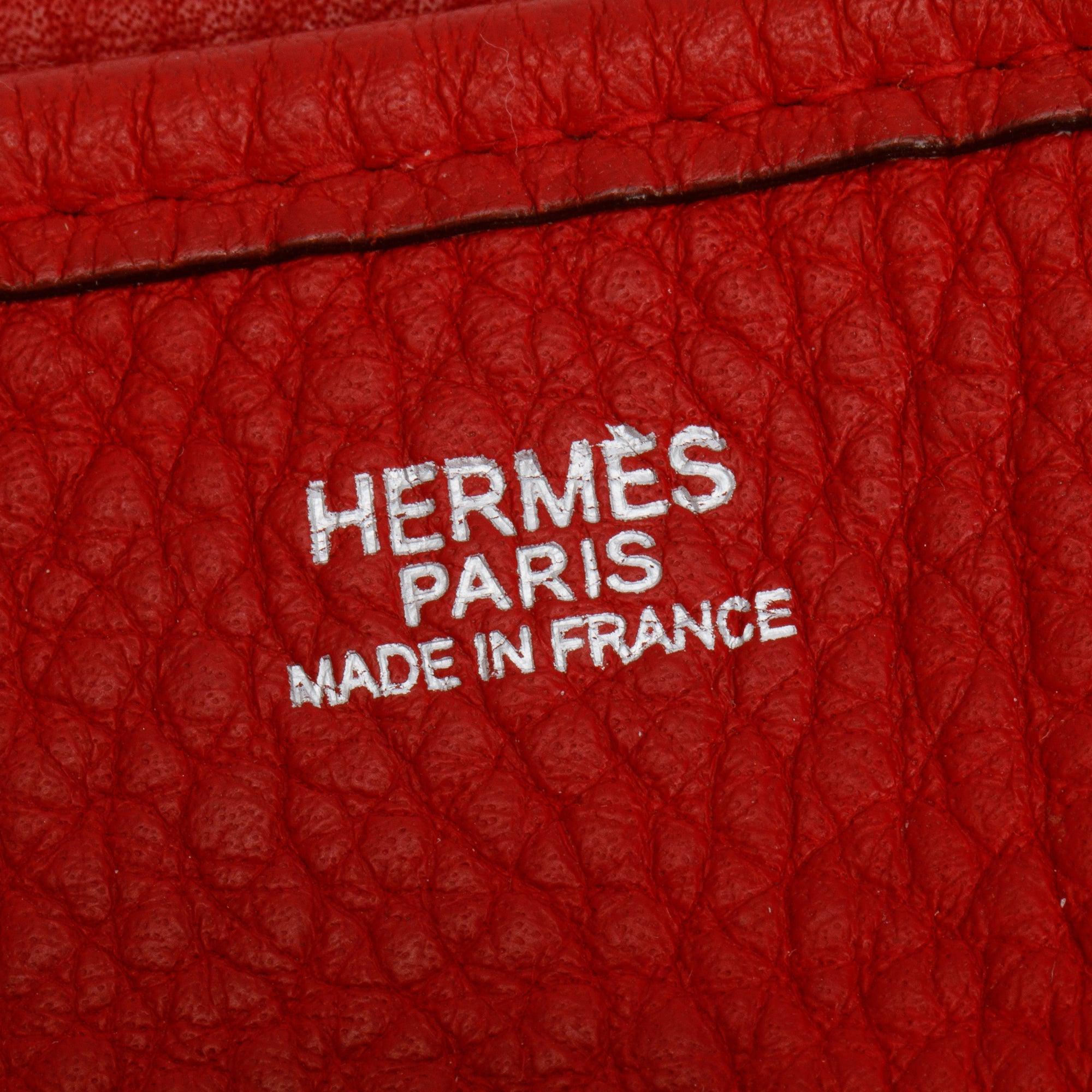 Hermes Pivoine Rouge Taurillon Clemence Evelyne III 29 Bag