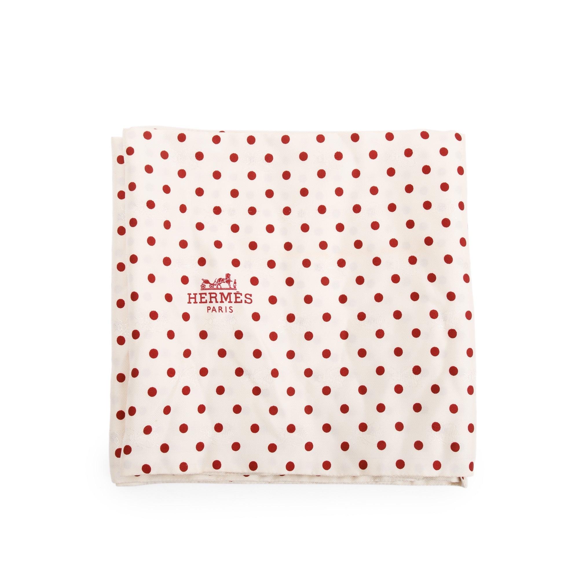 Hermes Polka Dot & Bees Pink Silk Maxi Twilly