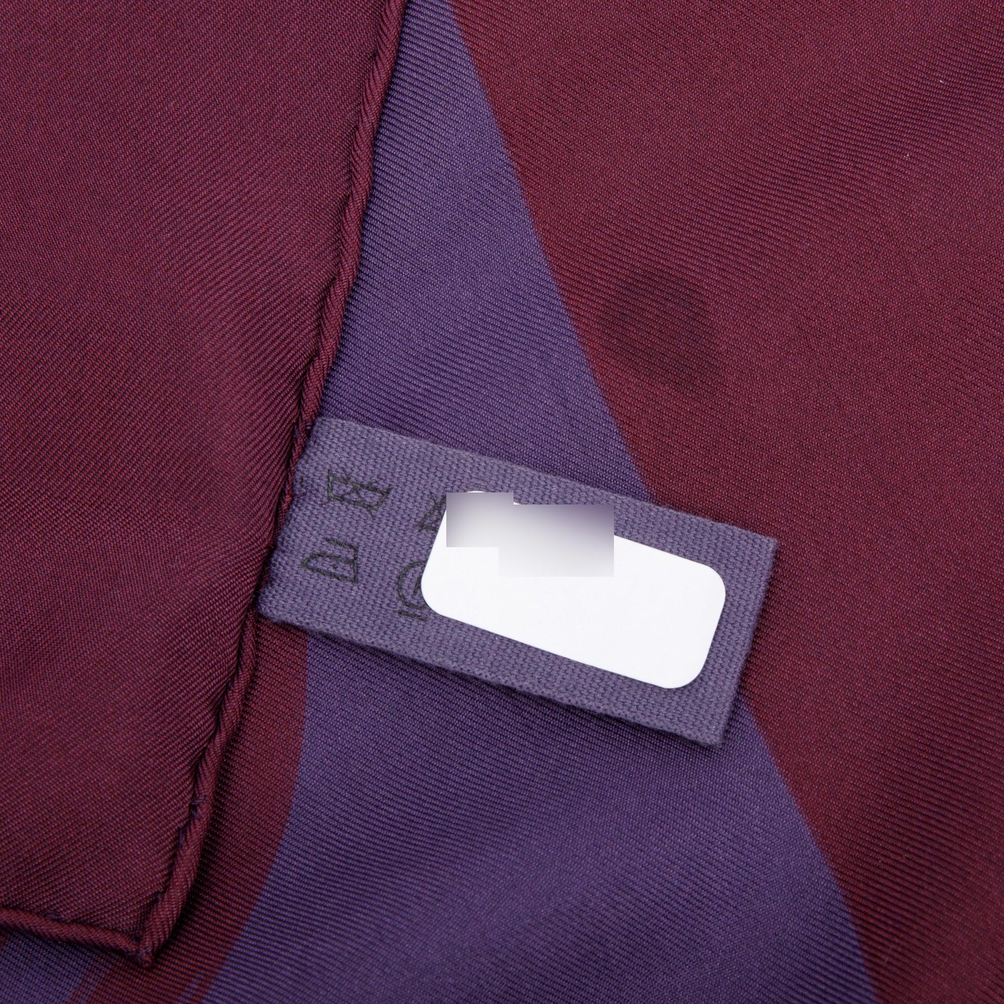 Hermes Purple 'Brides De Gala'' Silk Scarf 90 w/ Box