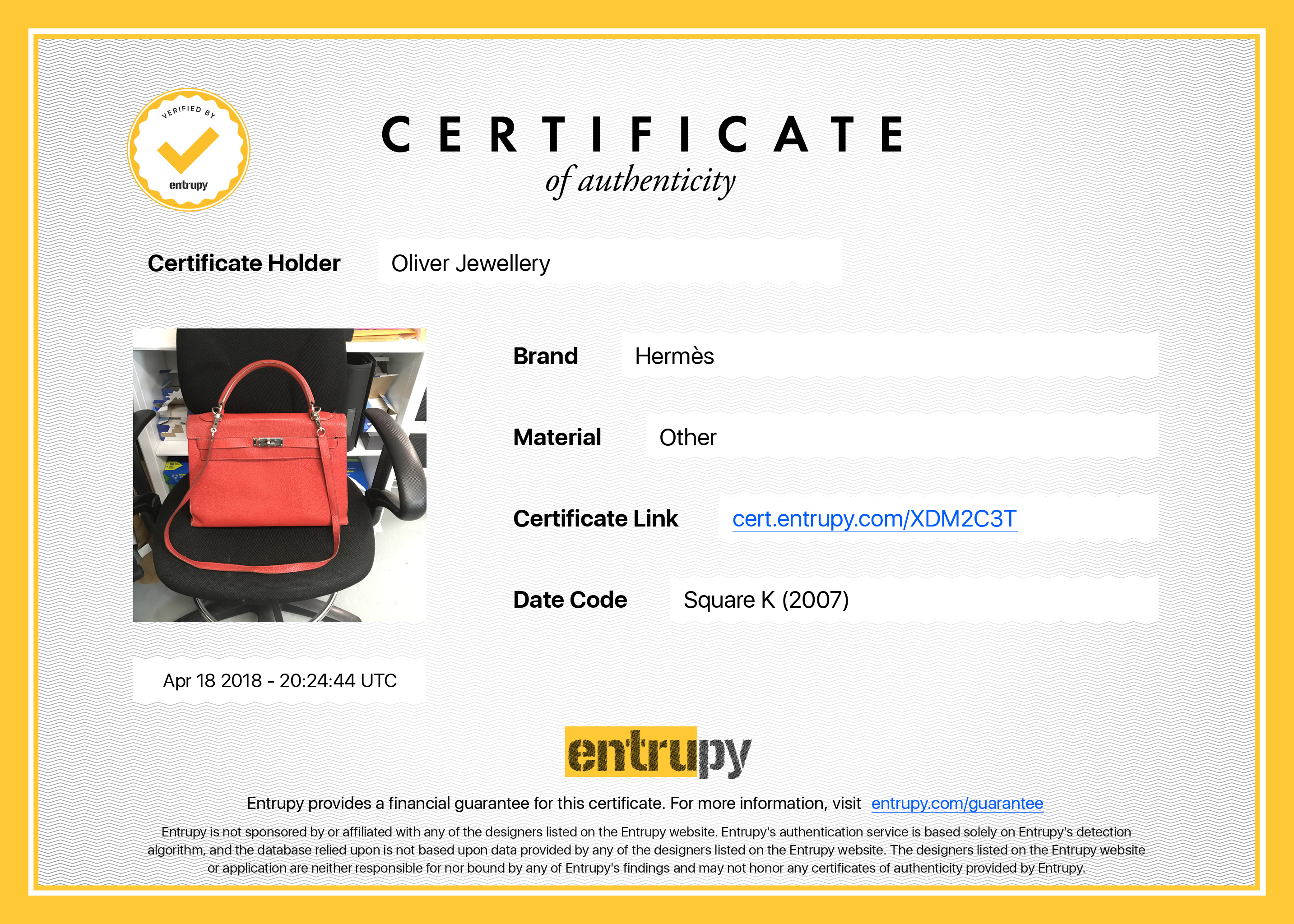 Hermes Red Chevre Mysore Kelly 32