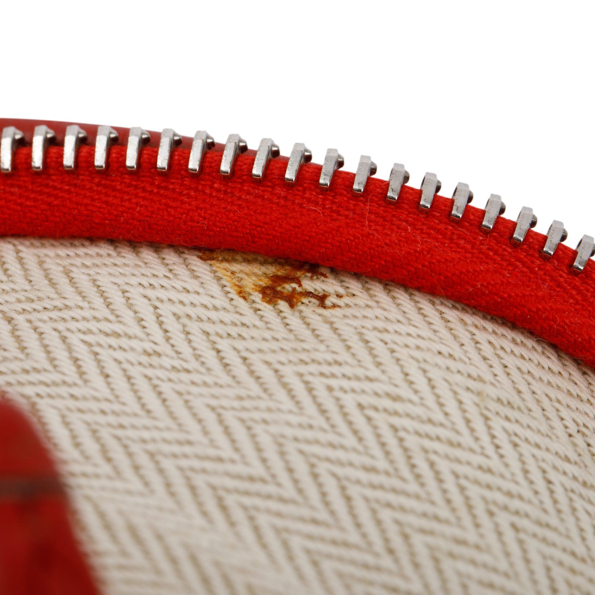 Hermes Red Clemence Leather Massai Cut Bag 32