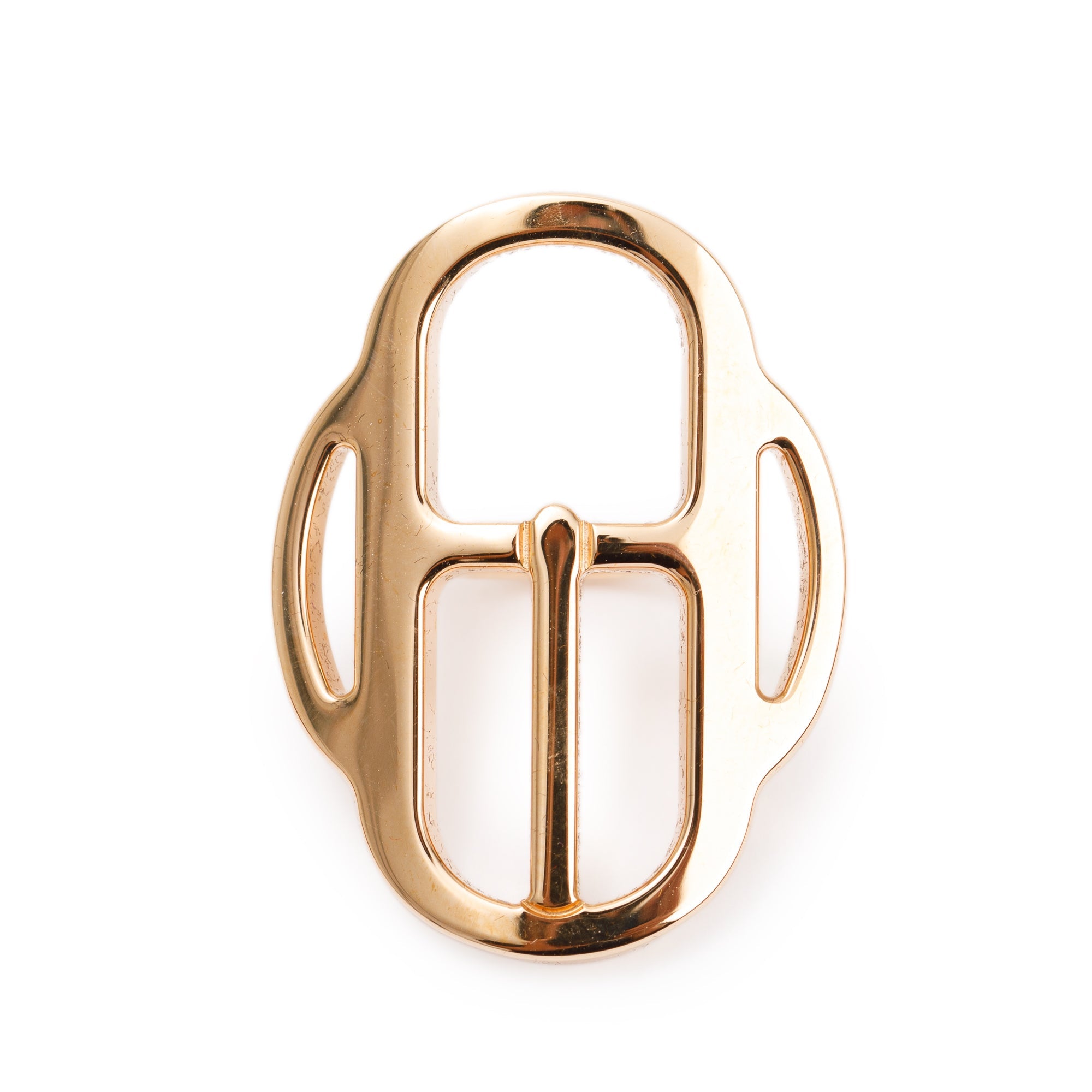 Hermes Rose Gold-Plated Metal Mini Boucle Twilly Ring w/ Box