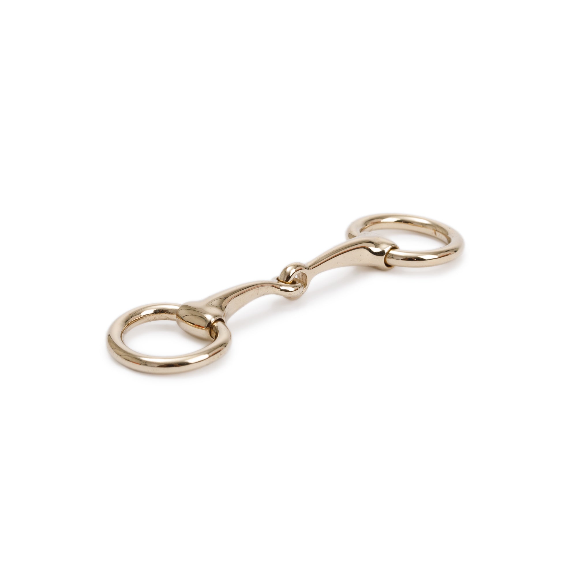 Hermes Rose Gold-Plated Metal Mini Mors Twilly Ring w/ Box