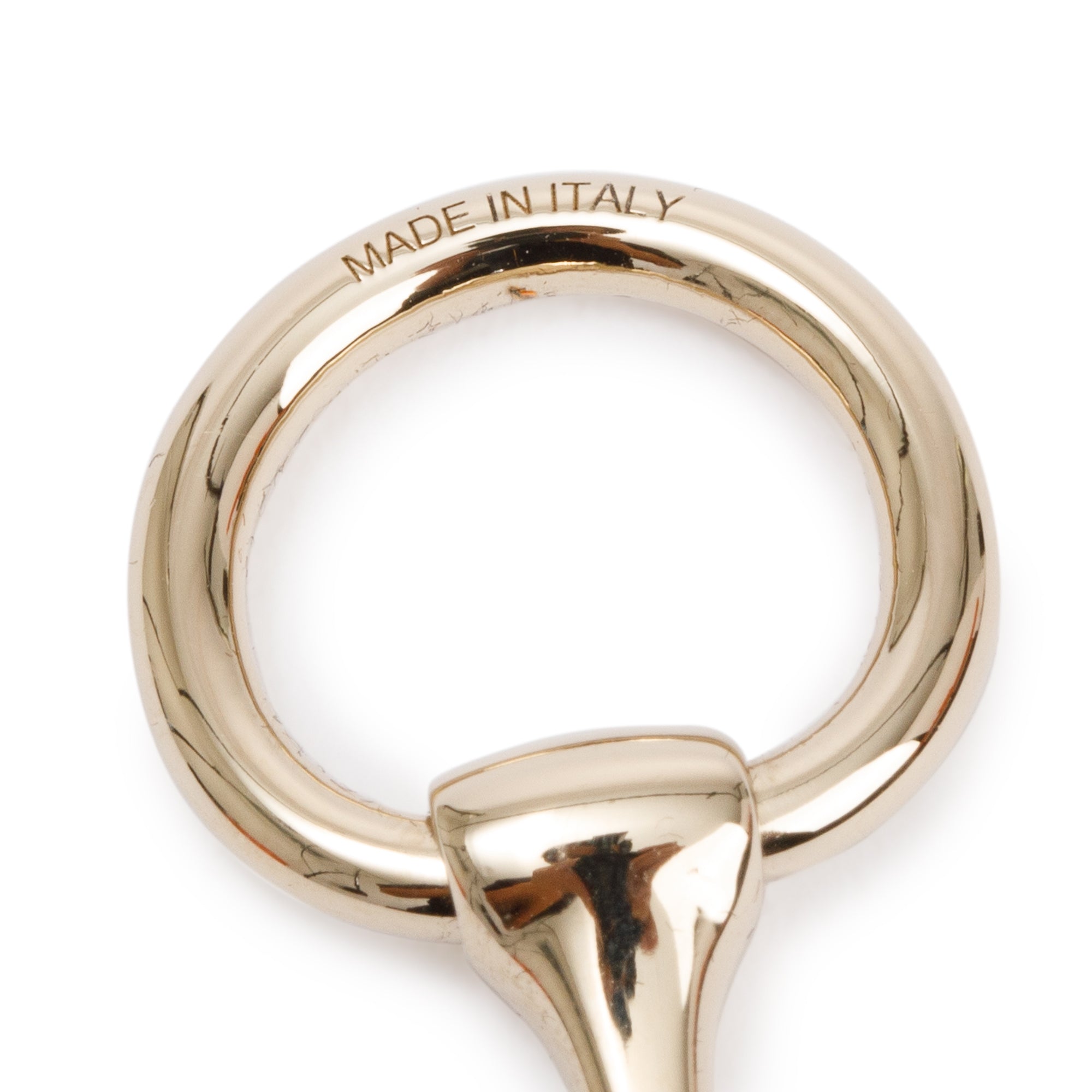 Hermes Rose Gold-Plated Metal Mini Mors Twilly Ring w/ Box