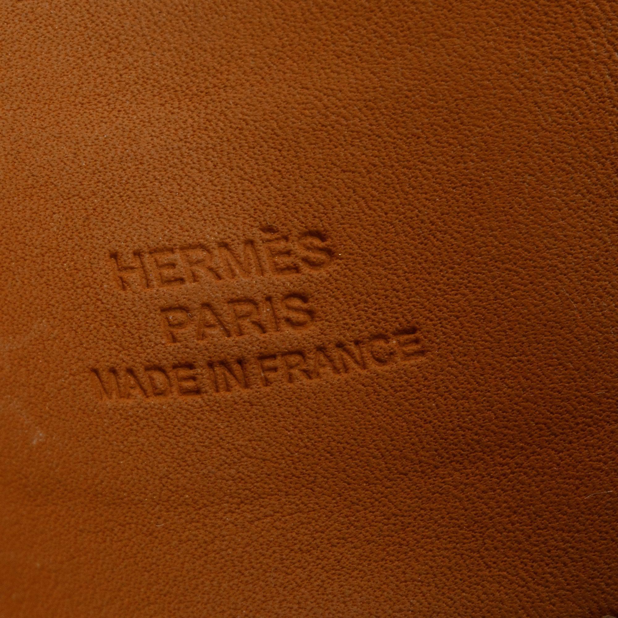 Hermes Rose Gold-Plated Nata Box Leather Collier de Chien Bracelet w/ Box