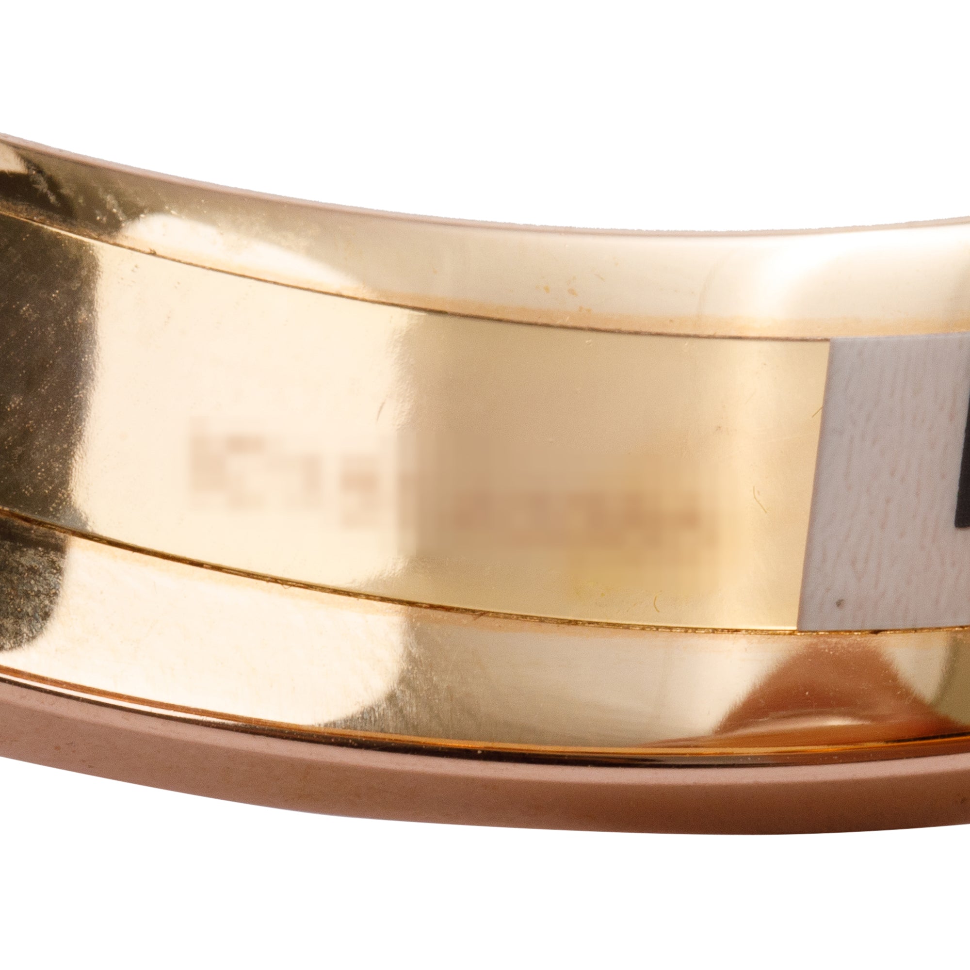 Hermes Rose Gold-Plated Pink Enamel 12 MM Clic H Bracelet w/ Box