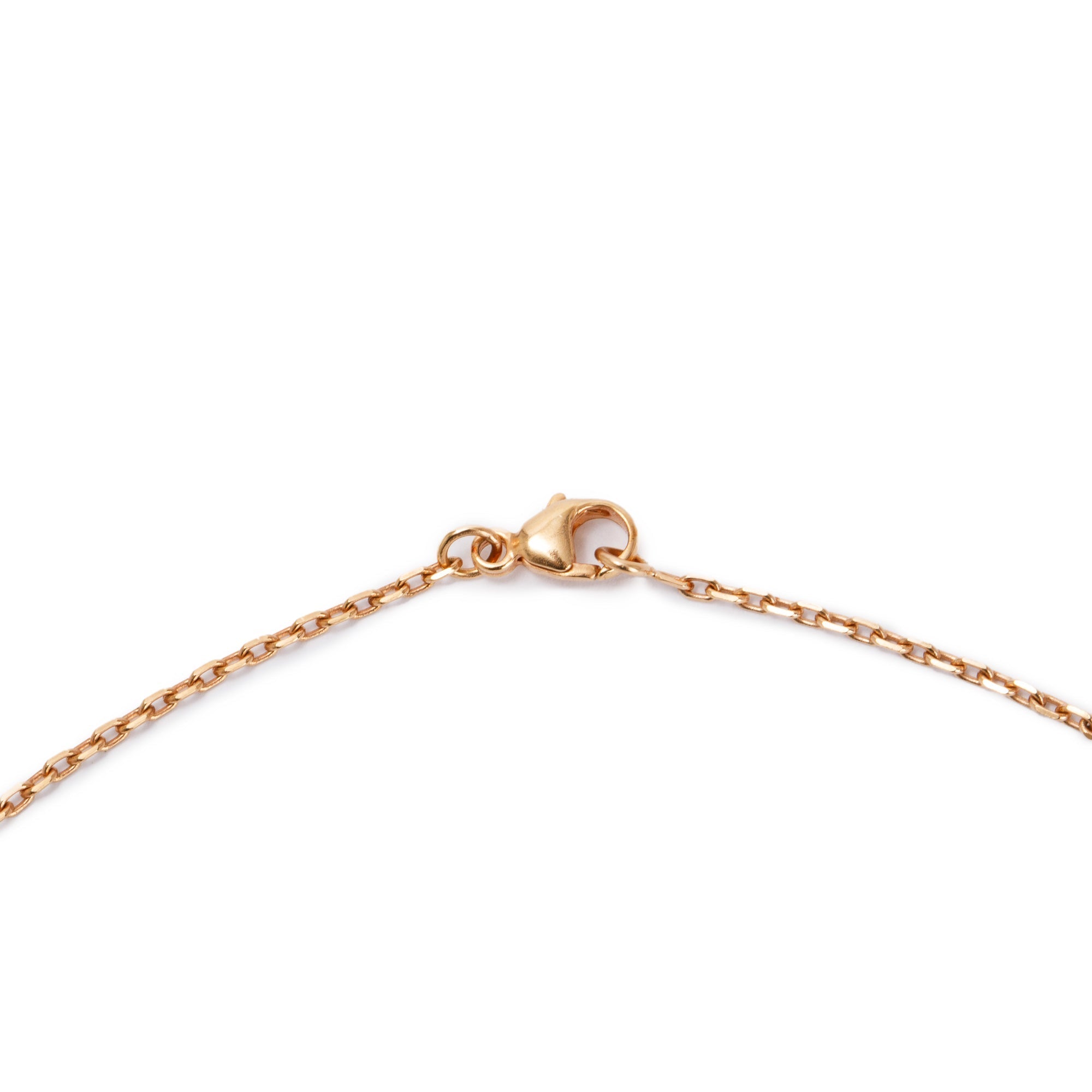 Hermes Rose Gold-Plated White Lacquered Pop H Pendant Necklace