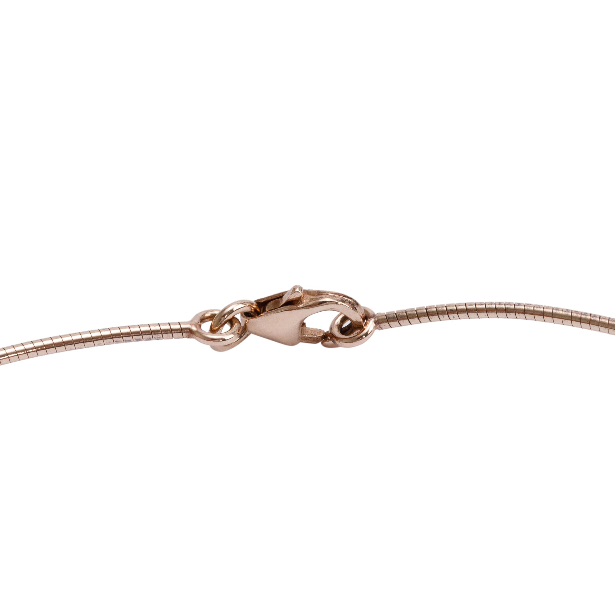 Hermes Rose Gold-Plated White Lacquered Pop H Pendant Necklace w/ Box