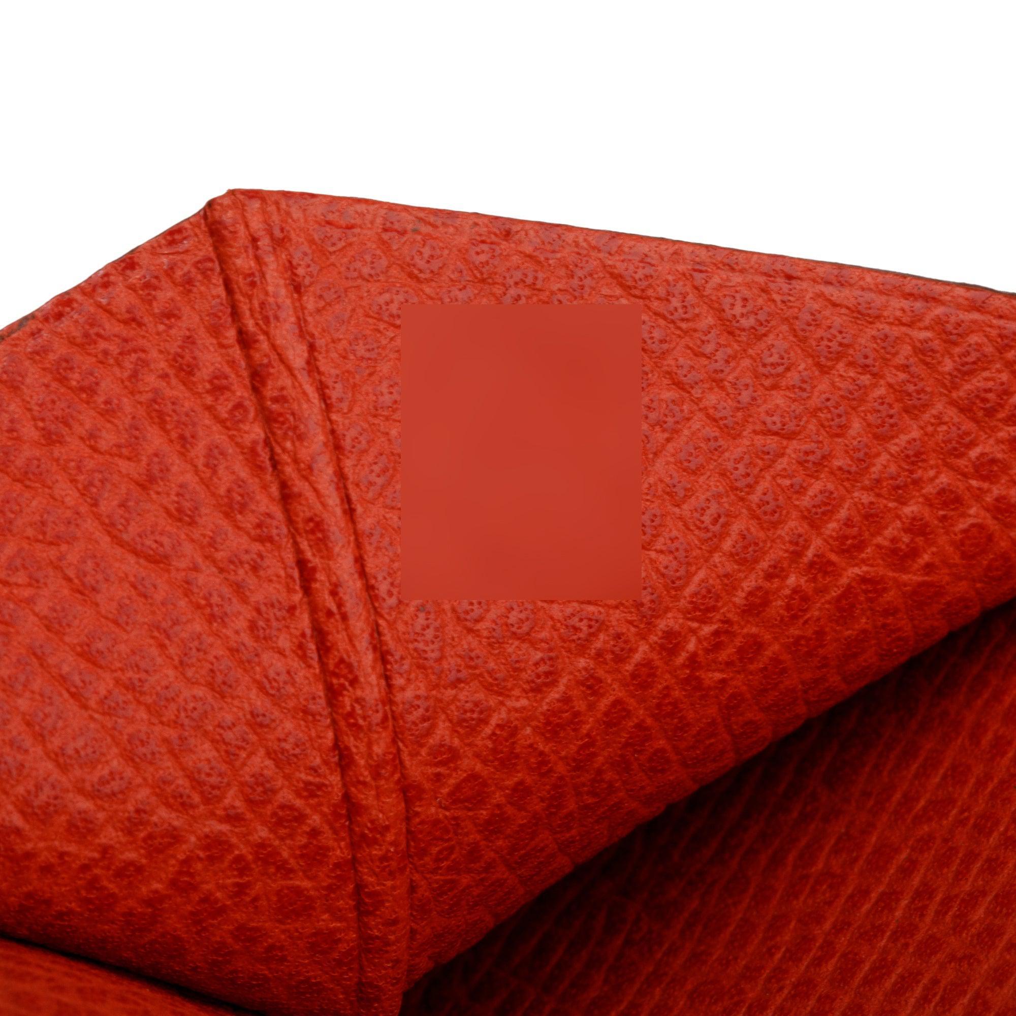 Hermes Rose Jaipur Epsom Leather Bearn Compact Wallet