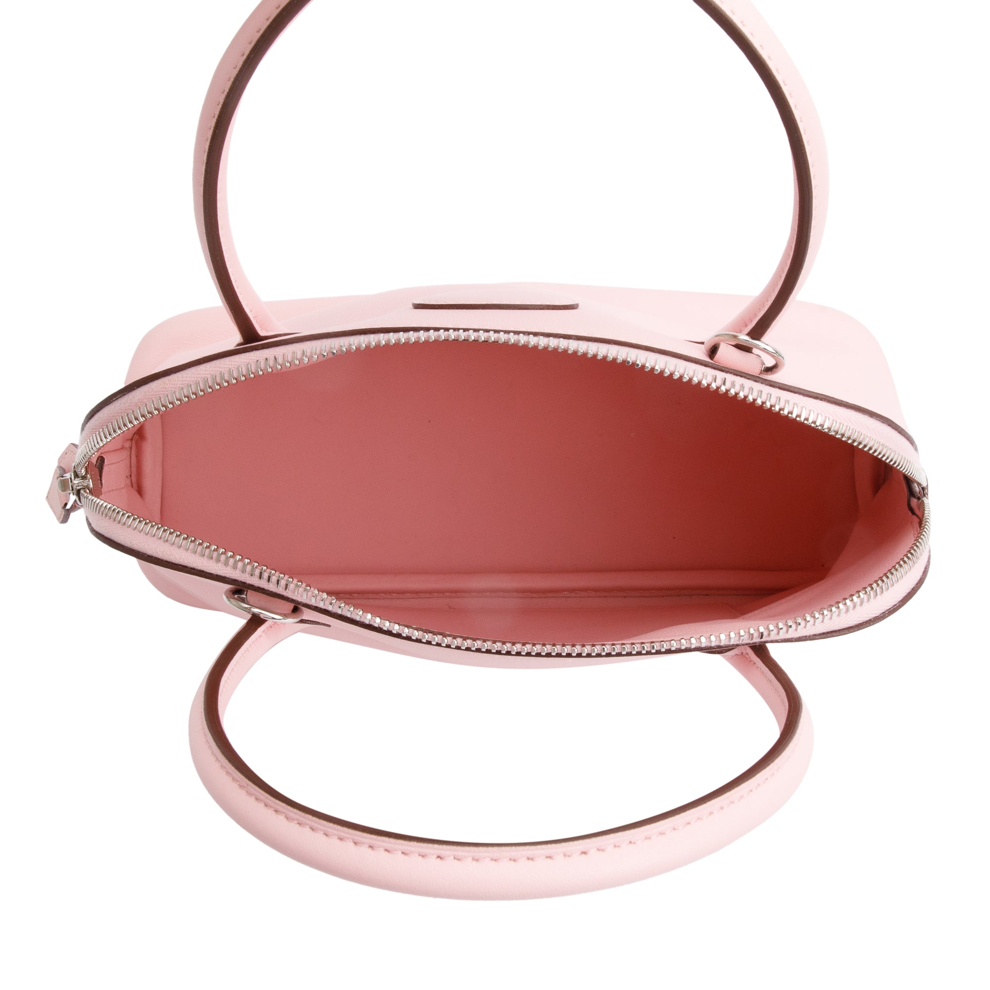 Hermes Rose Sakura Swift Leather Bolide 27 w/ Strap