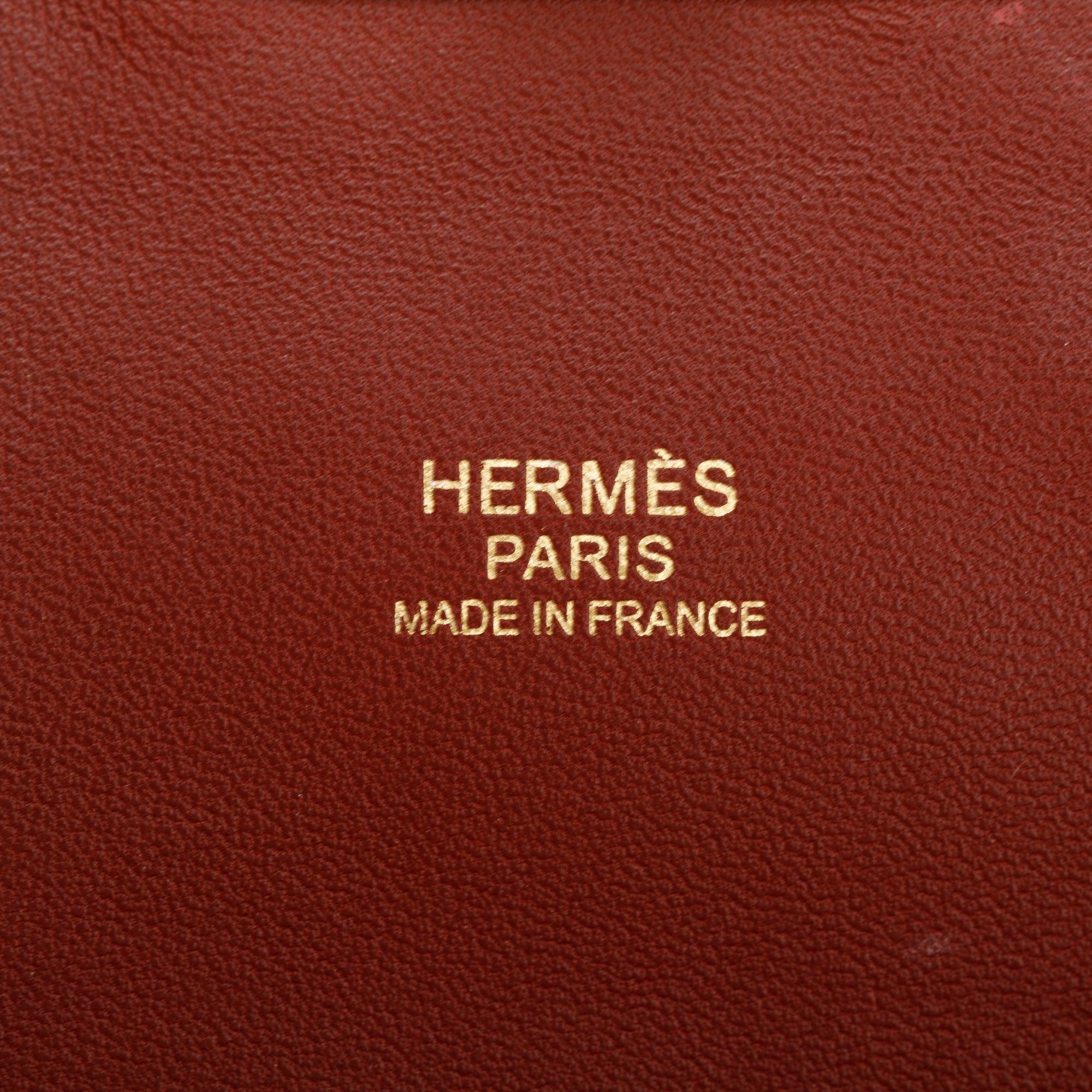 Hermes Rouge Casaque Evercolor Toolbox 20 w/ Strap