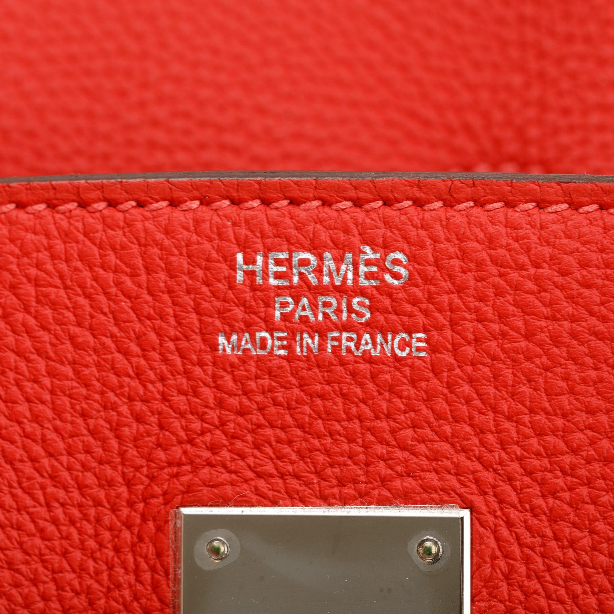 Hermes Rouge Casaque Togo Birkin 35 w/ Box