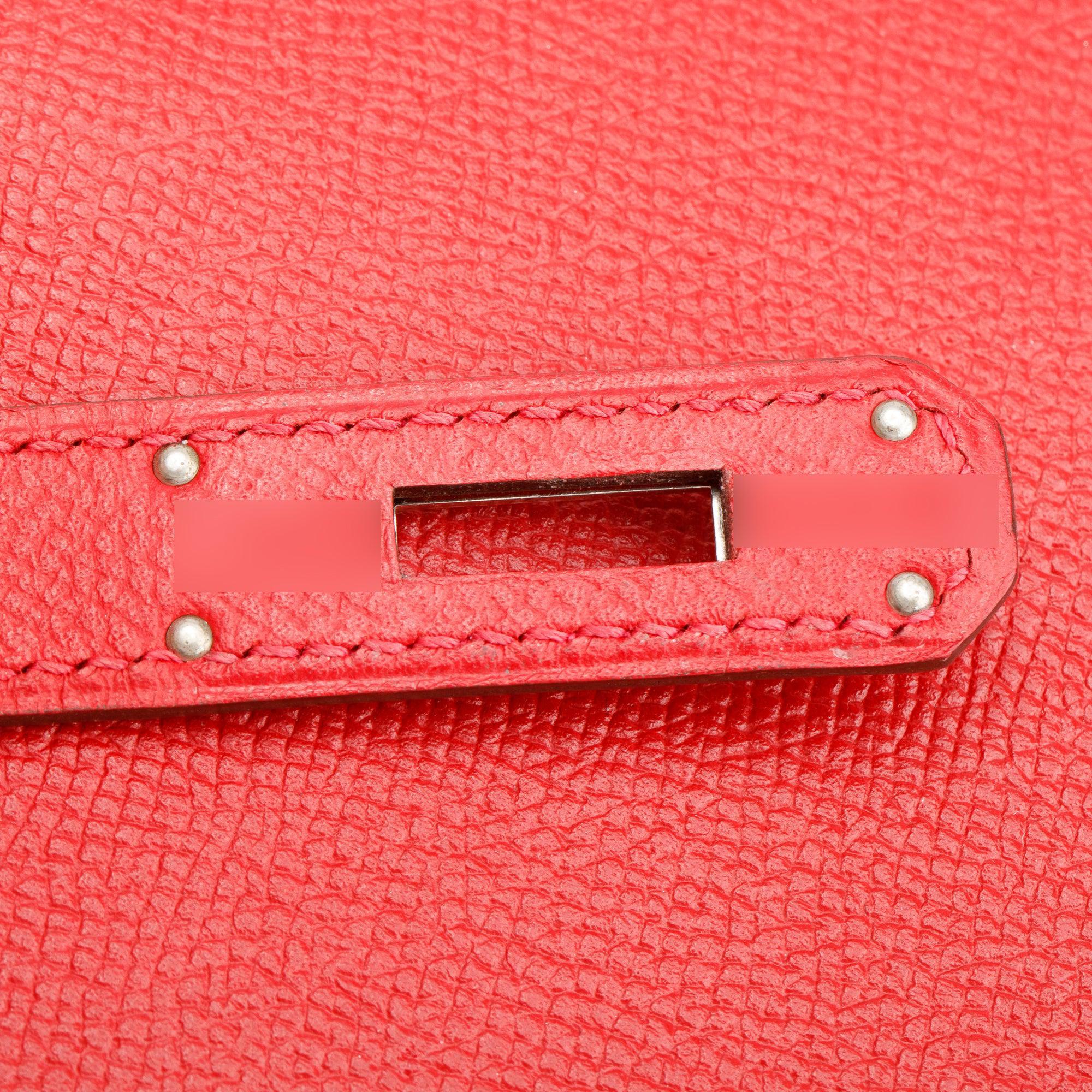 Hermes Rouge Epsom Kelly II Sellier 35