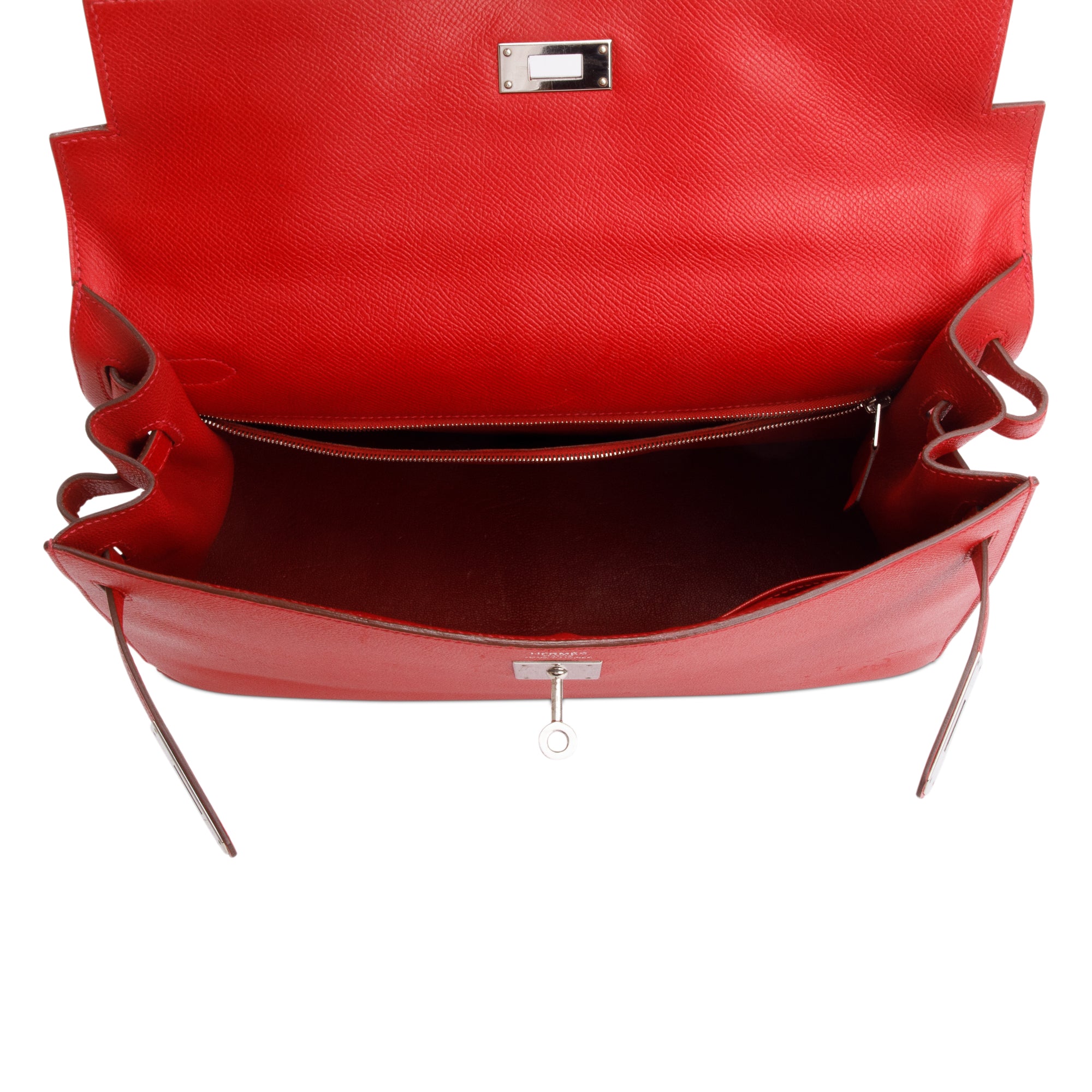 Hermes Rouge Epsom Kelly II Sellier 35