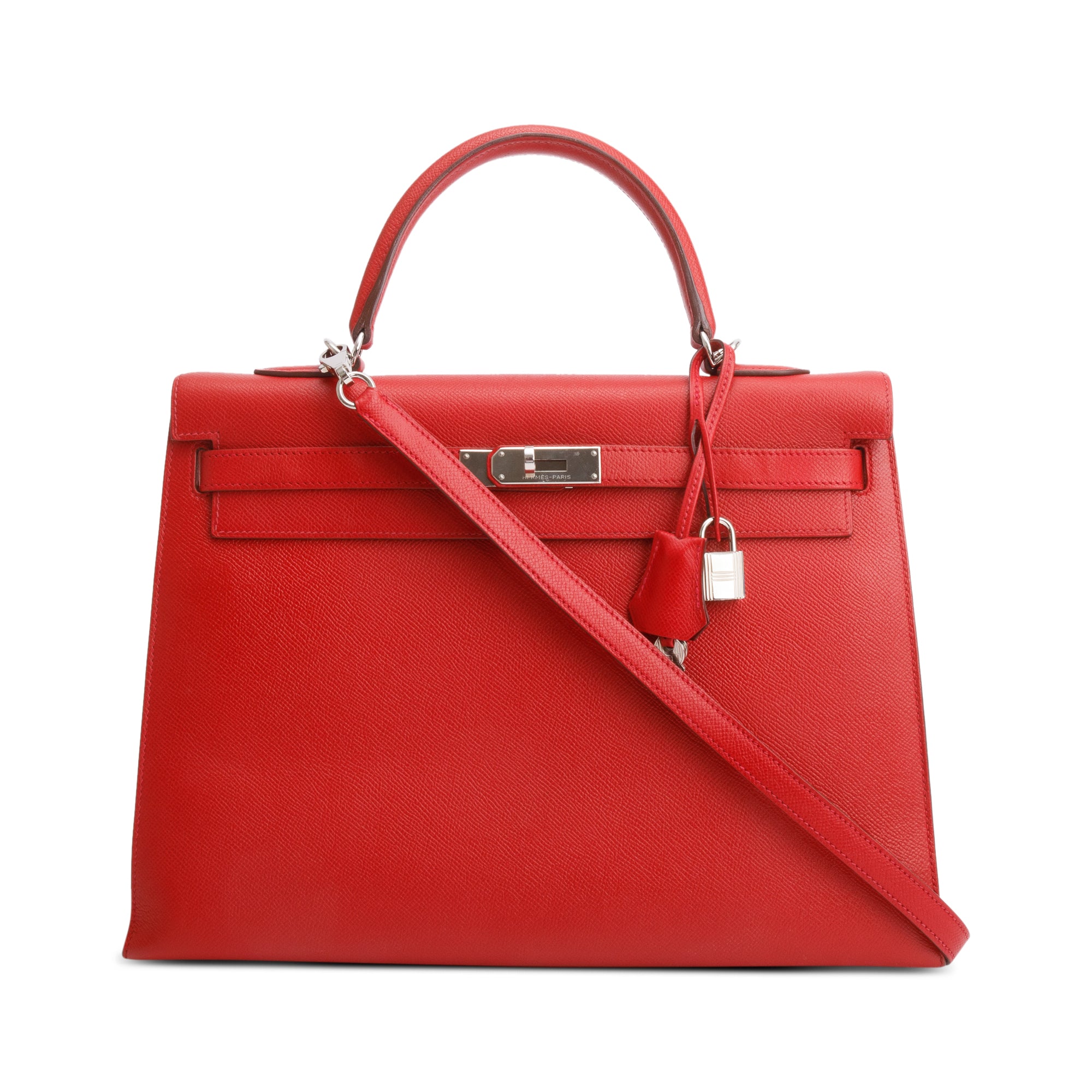 Hermes Rouge Epsom Kelly II Sellier 35