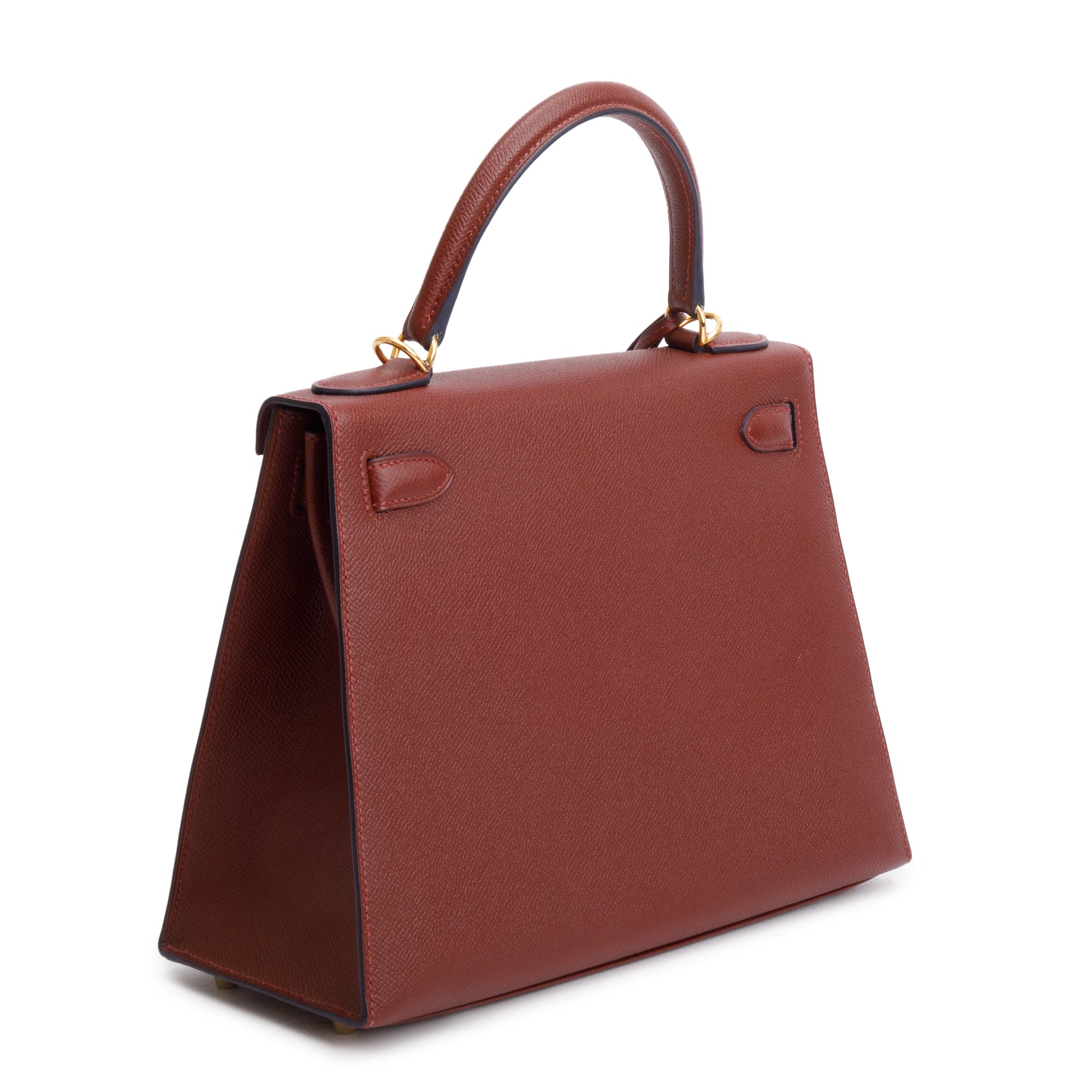 Hermes Rouge H Veau Epsom Kelly II Sellier 28 w/ Strap