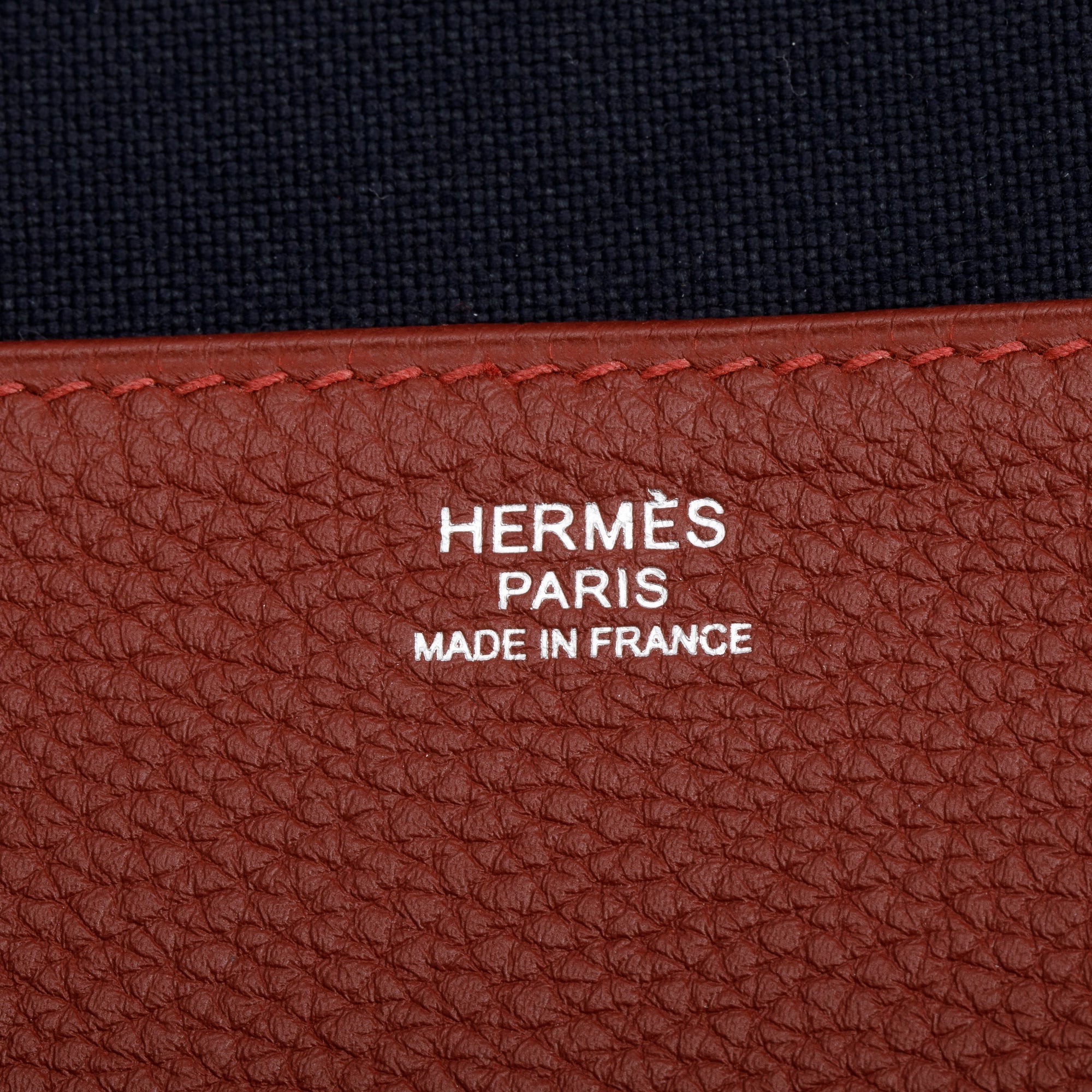 Hermes Rouge H Veau Togo Leather Victoria Light Briefcase w/ Box