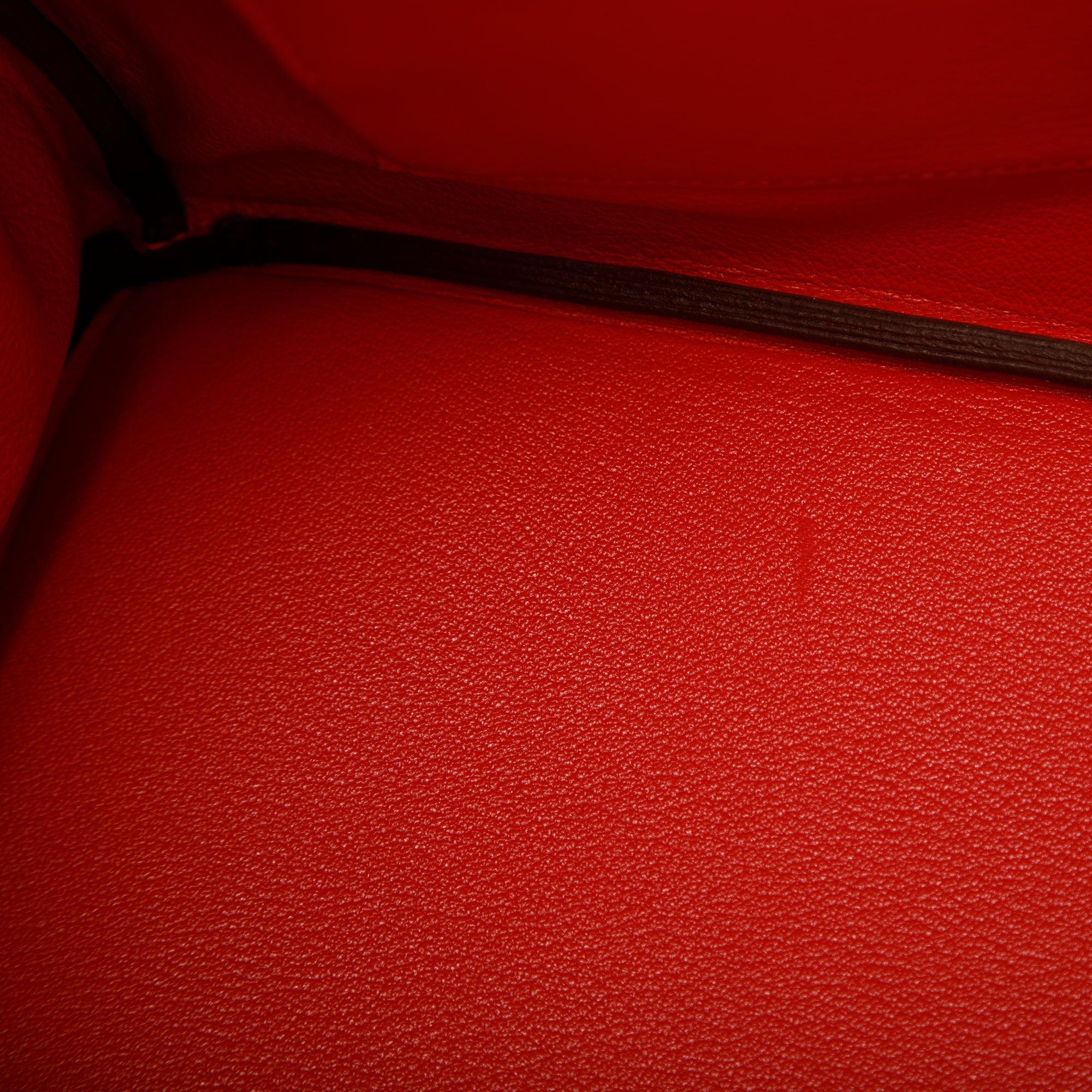 Hermes Rouge Pivoine Togo Birkin 35 w/ Box