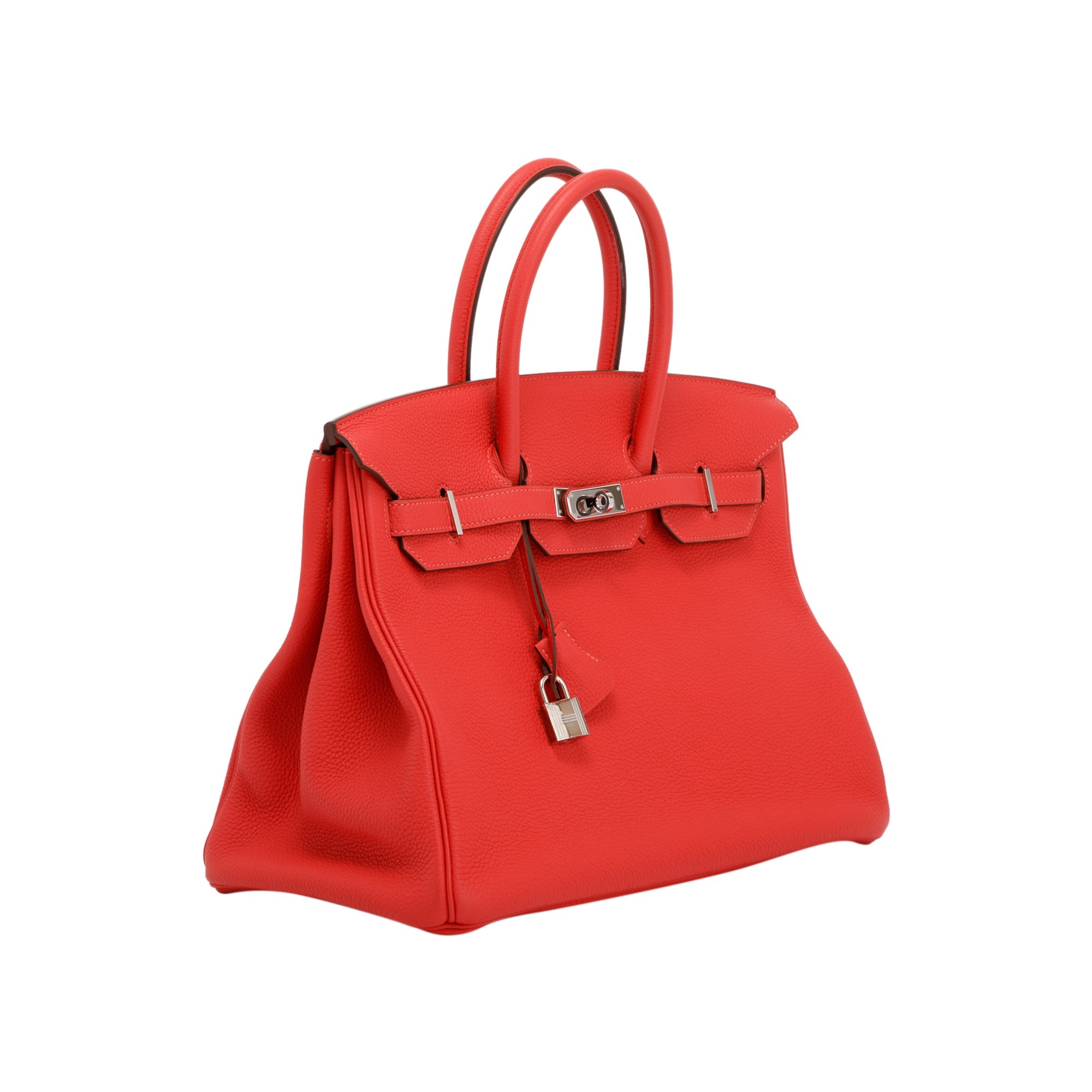 Hermes Rouge Pivoine Togo Birkin 35 w/ Box