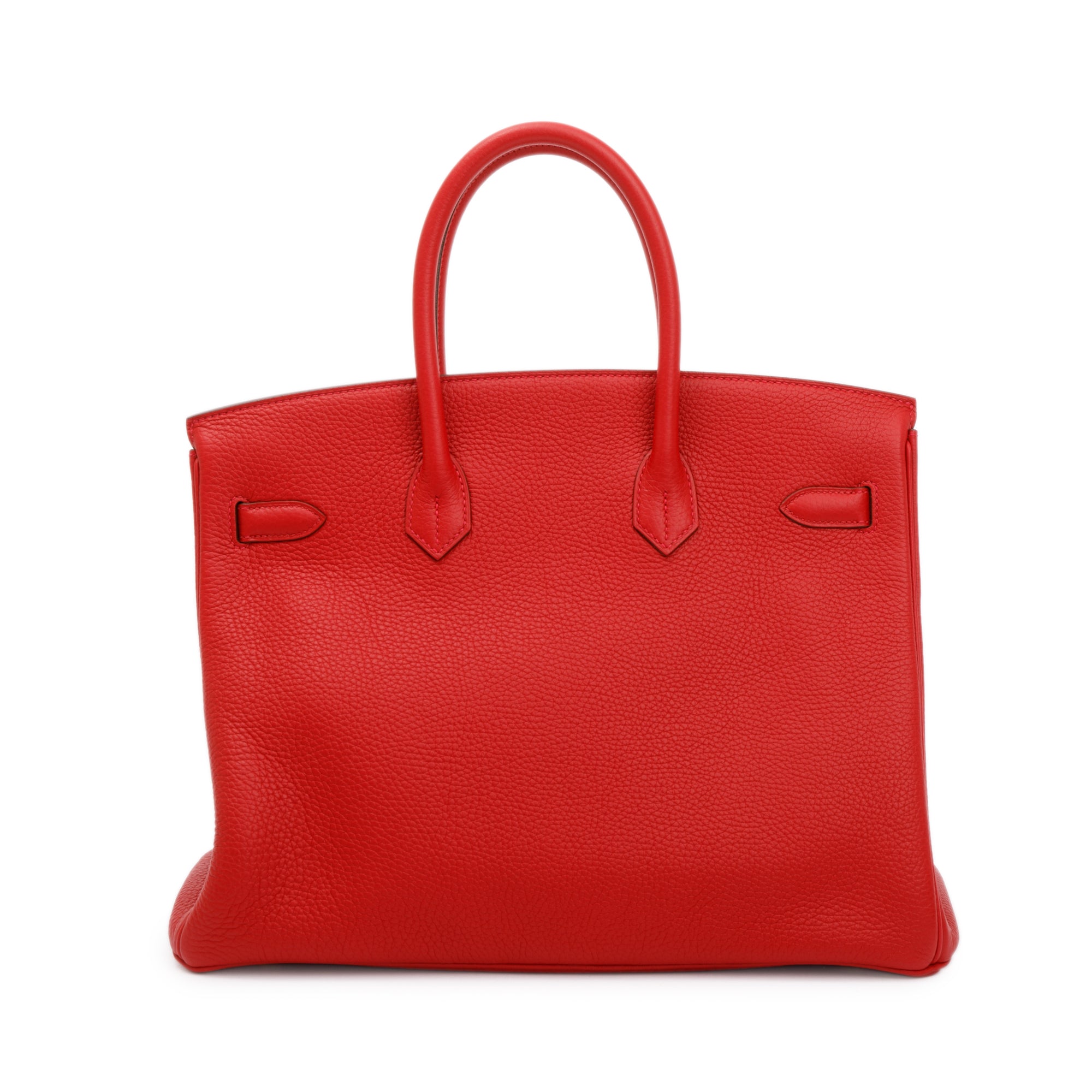 Hermes Rouge Taurillon Clemence Birkin 35 w/ Box
