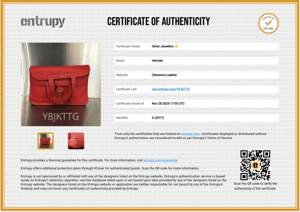 Hermes Rouge Taurillon Clemence Halzan 31