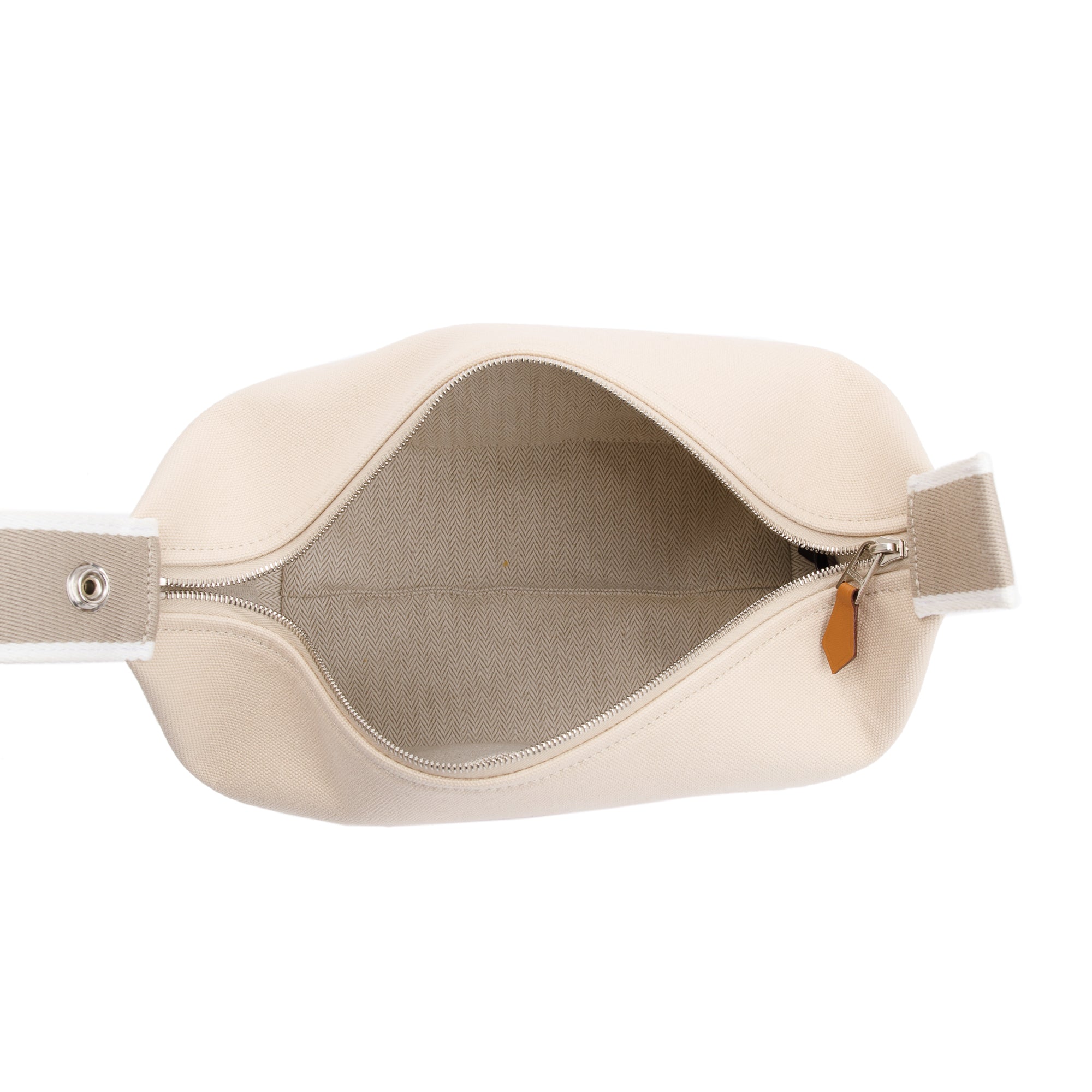 Hermes Small Neutral Toile Bride-A-Brac Case