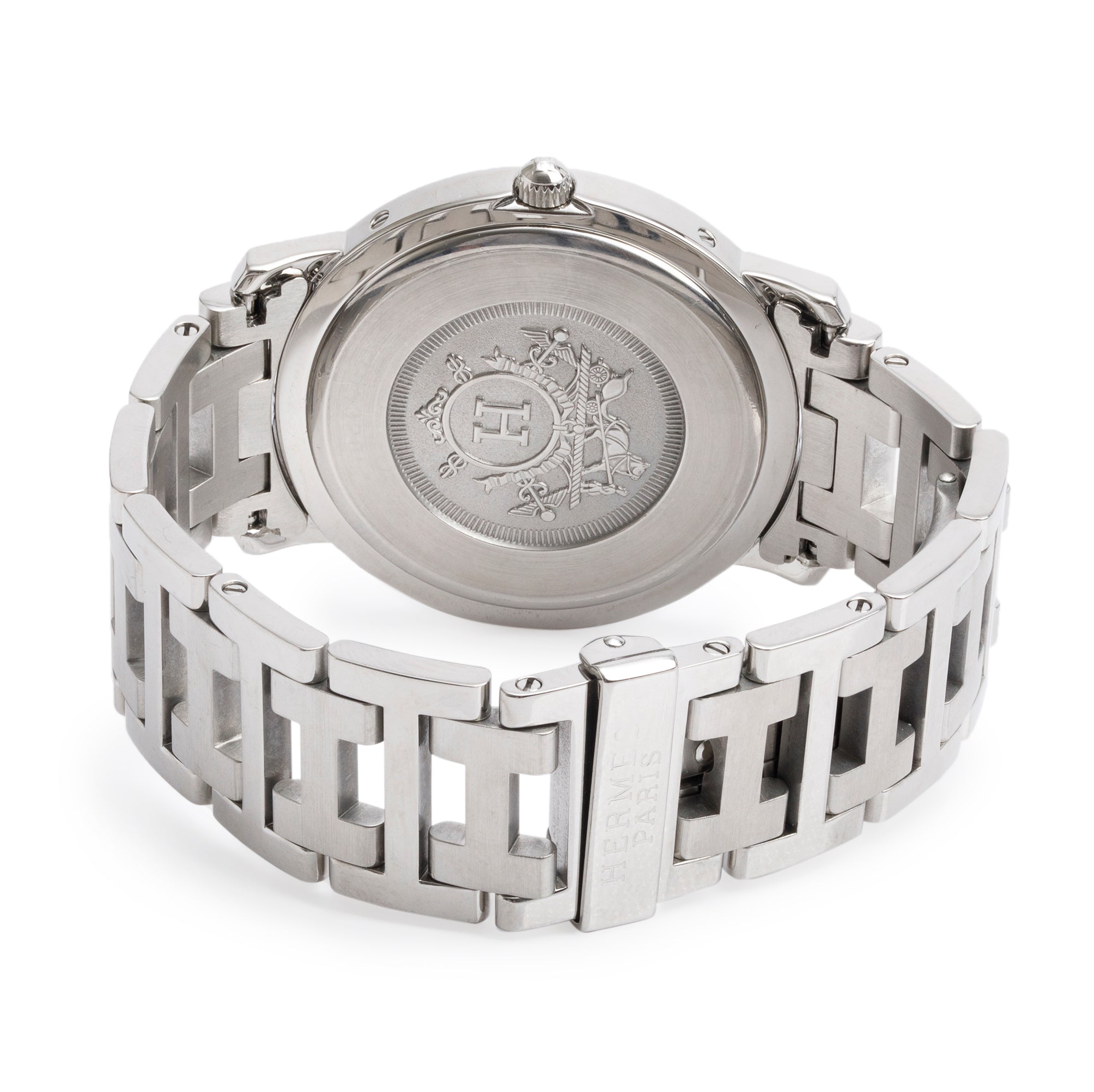 Hermes Stainless Steel 36 MM Clipper Watch