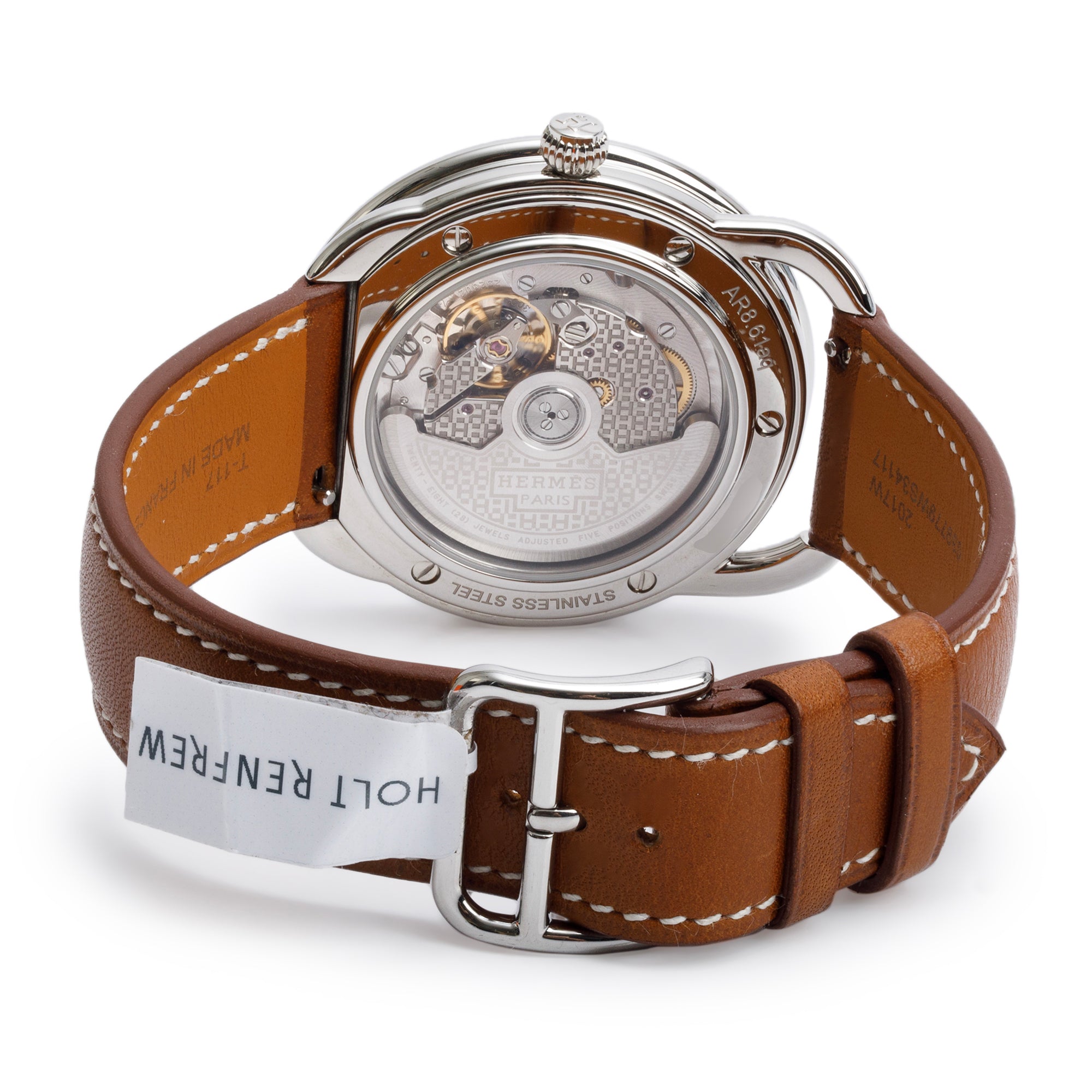 Hermes Stainless Steel Arceau 40 MM Automatic Watch w/ Box & Papers